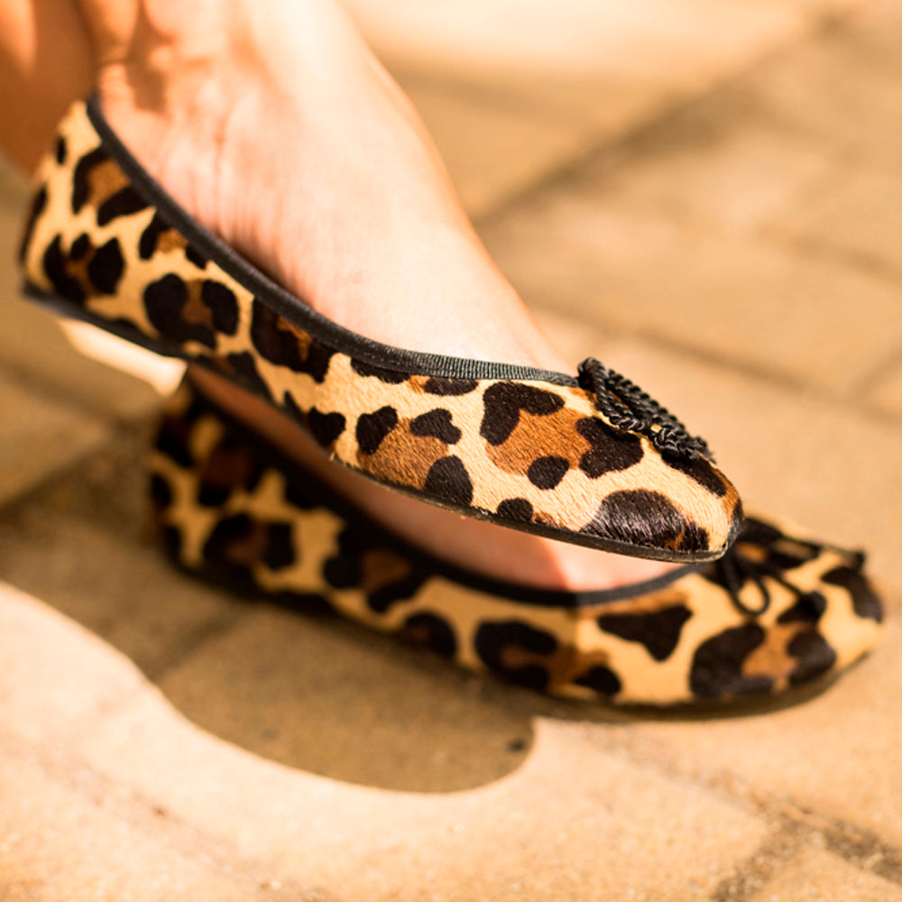 ▷ Bailarinas Mujer Slipper Animal Print Leopardo