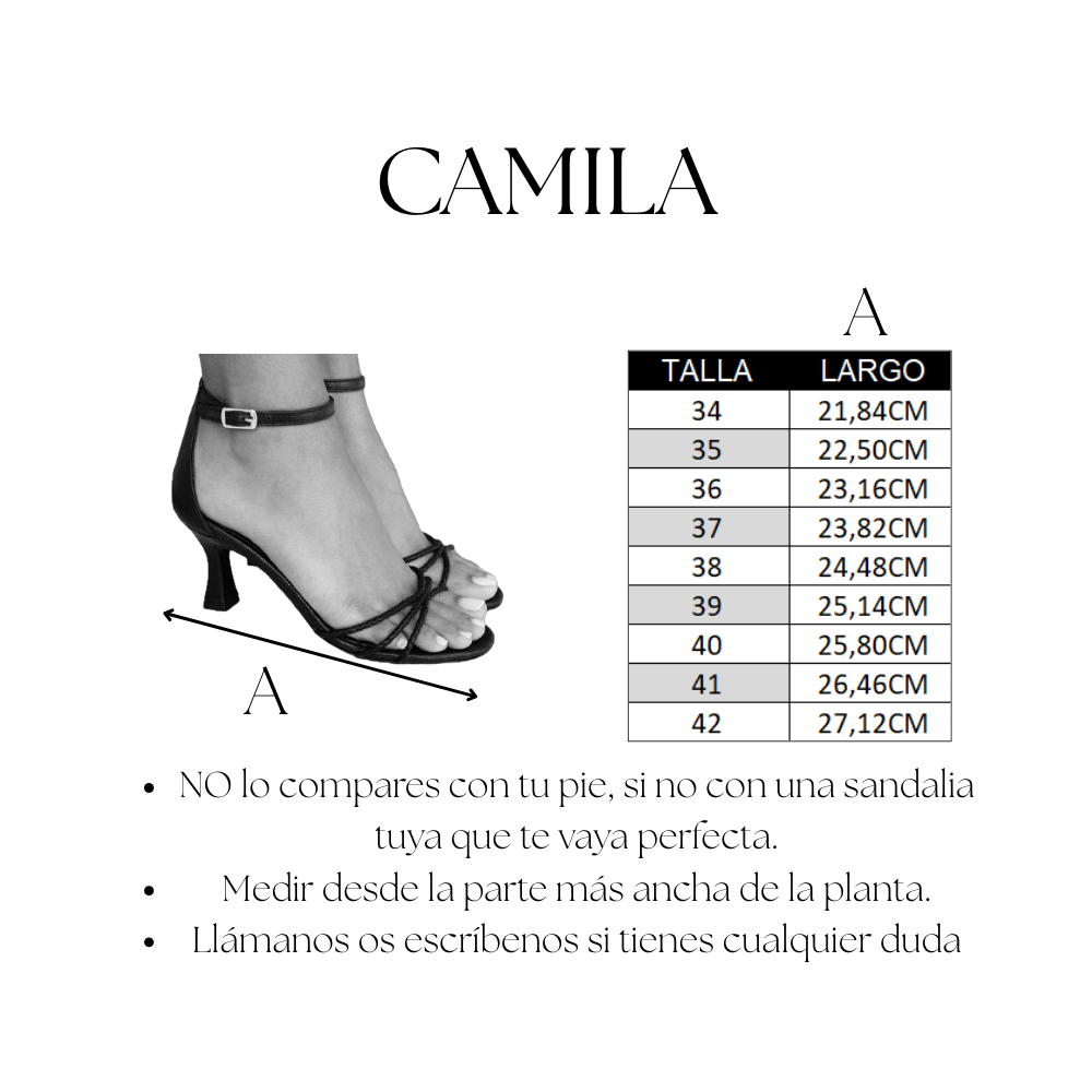 SANDALIA CAMILA ANTE NATURAL TACÓN 6CM