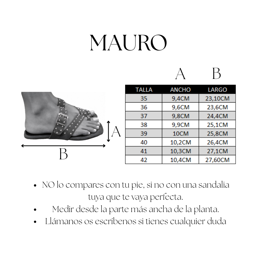 SANDALIA PLANA MAURO ANTE COÑAC