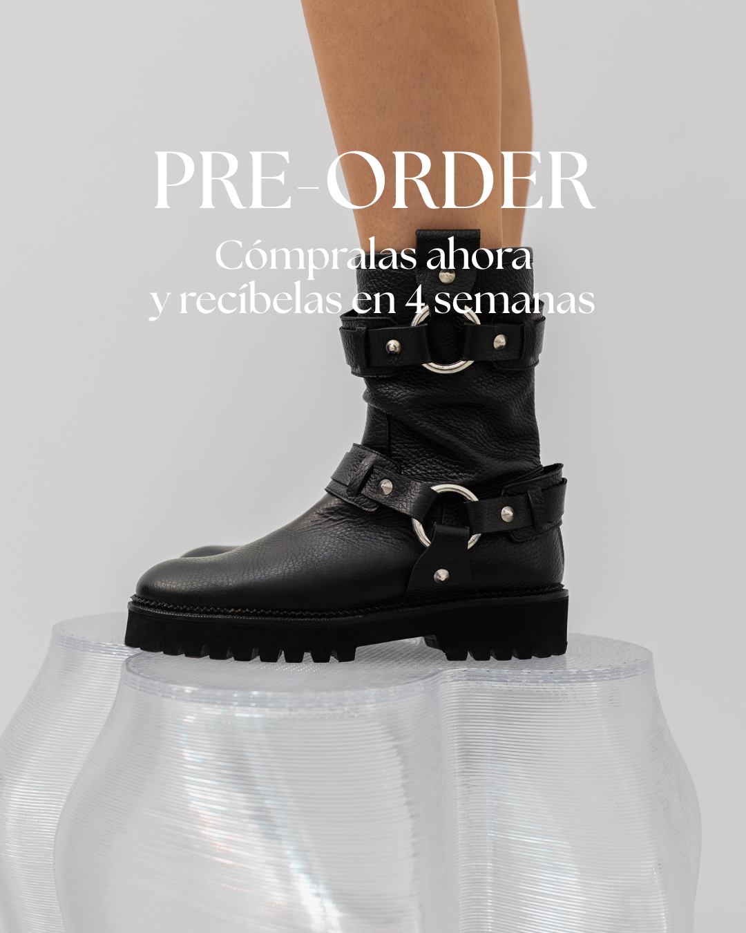 BOTA MOTERA NANI PIEL NEGRA