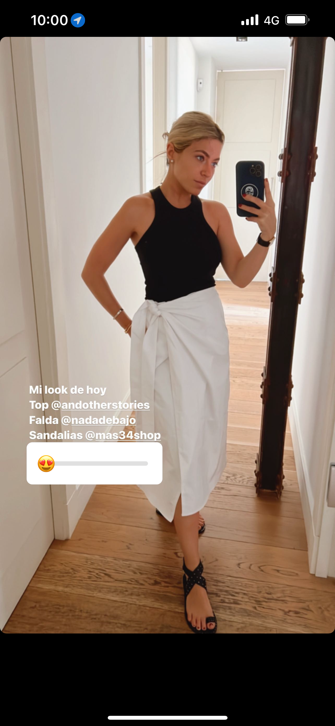 SANDALIA PLANA PABLO PIEL NEGRA