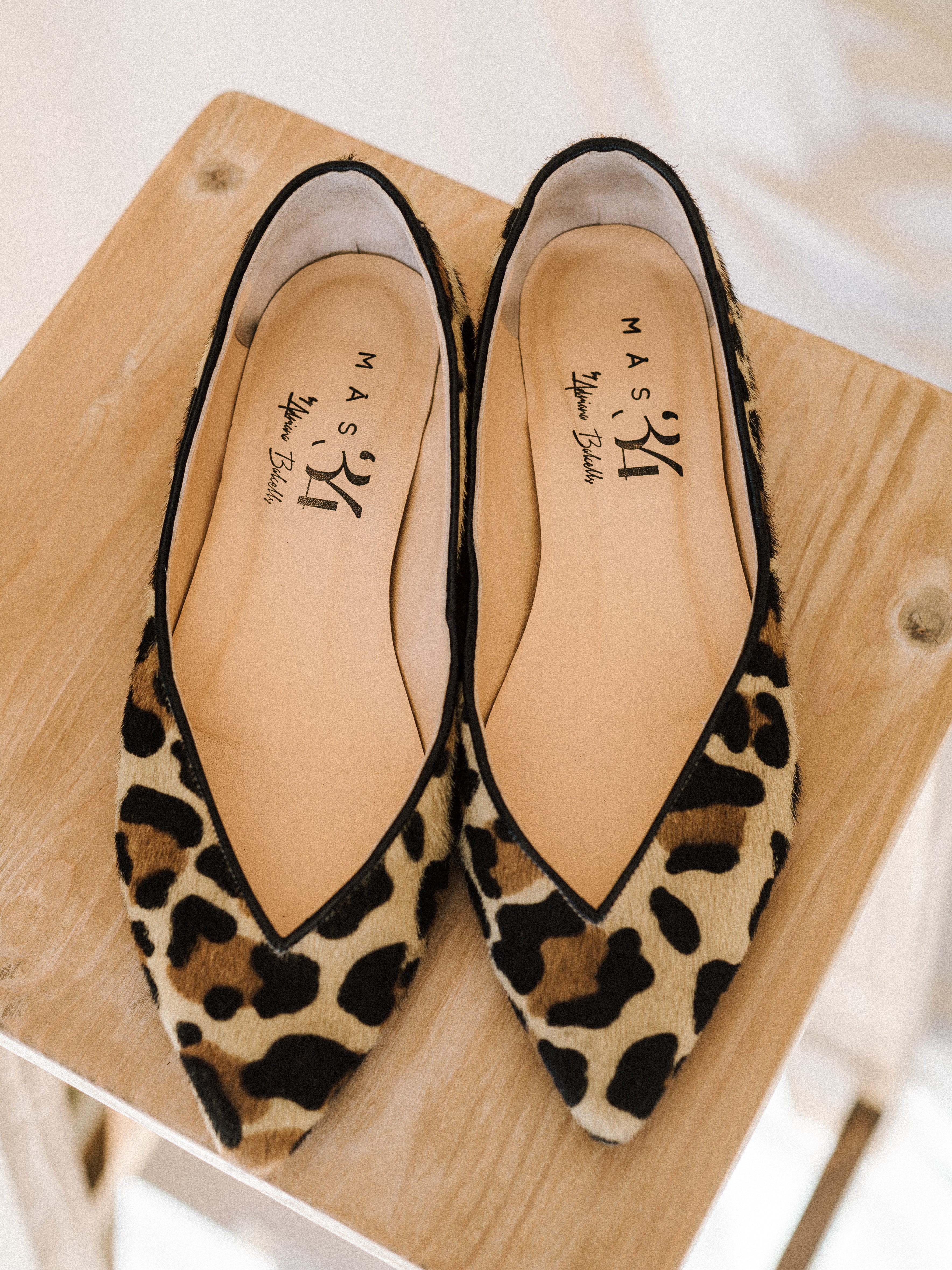 BAILARINA BÁRBARA PUNTA PIEL EFECTO POTRO LEOPARDO