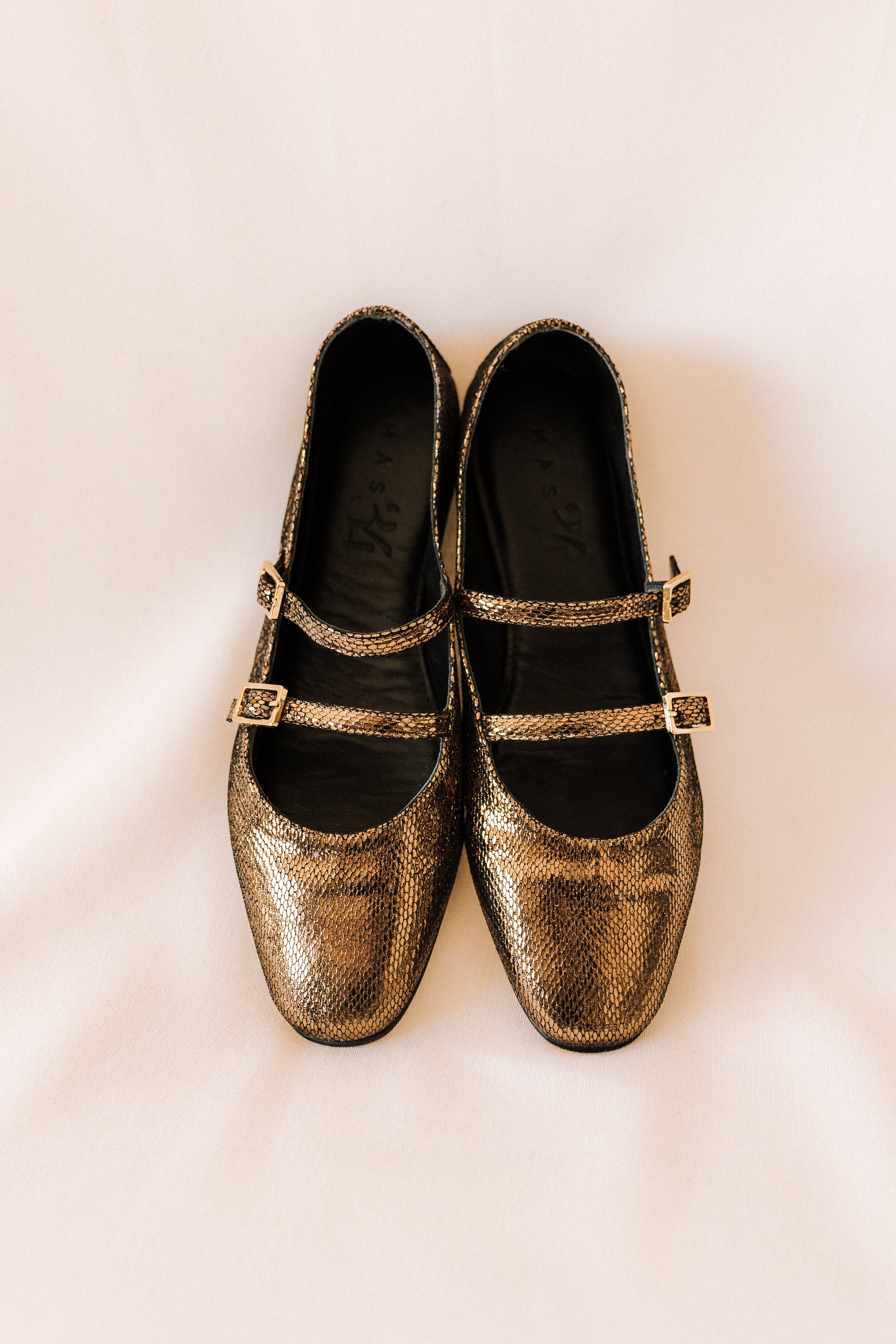 BALLERINA GEM LEATHER LAMINATED COPPER