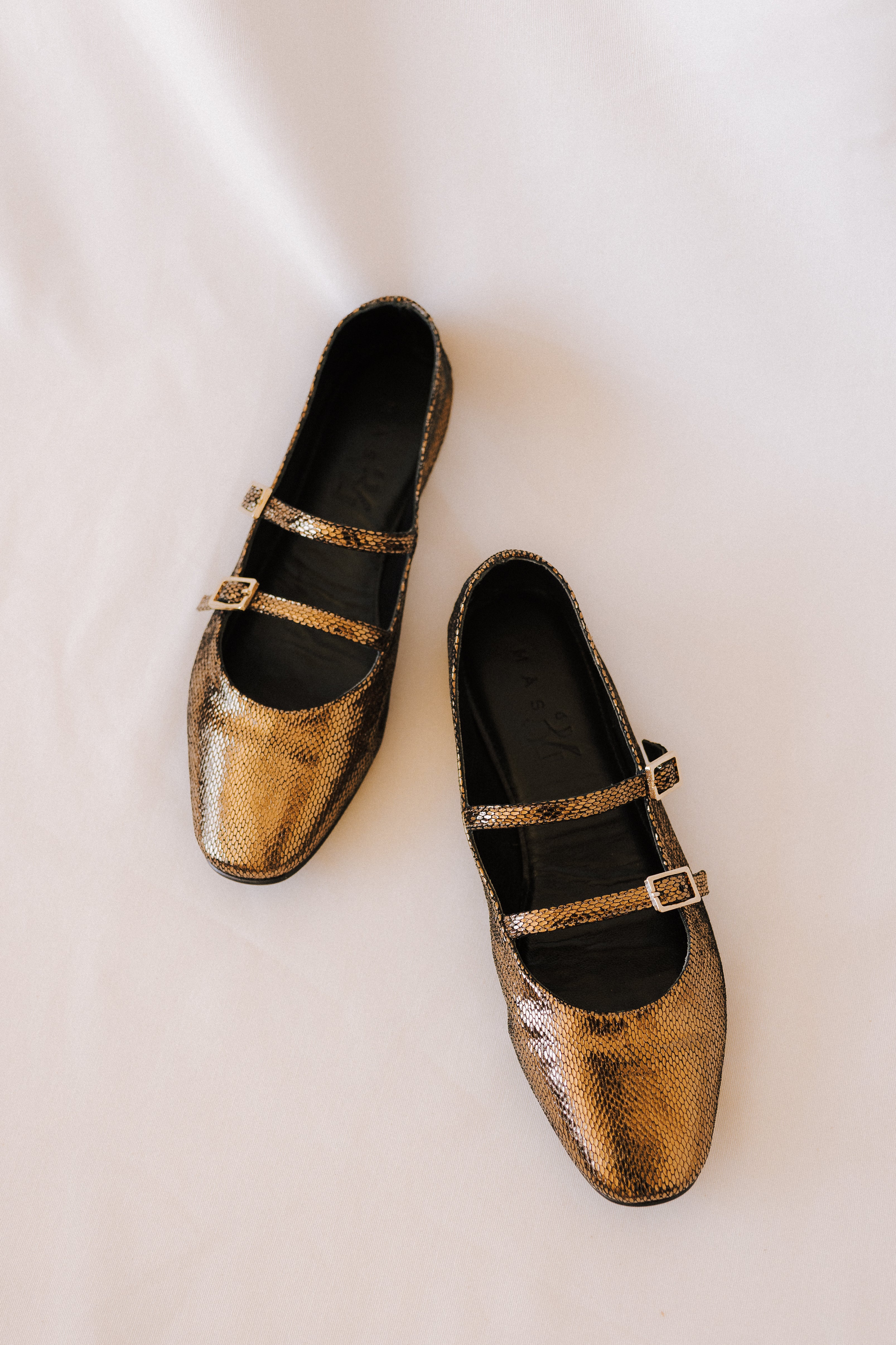 BALLERINA GEM LEATHER LAMINATED COPPER