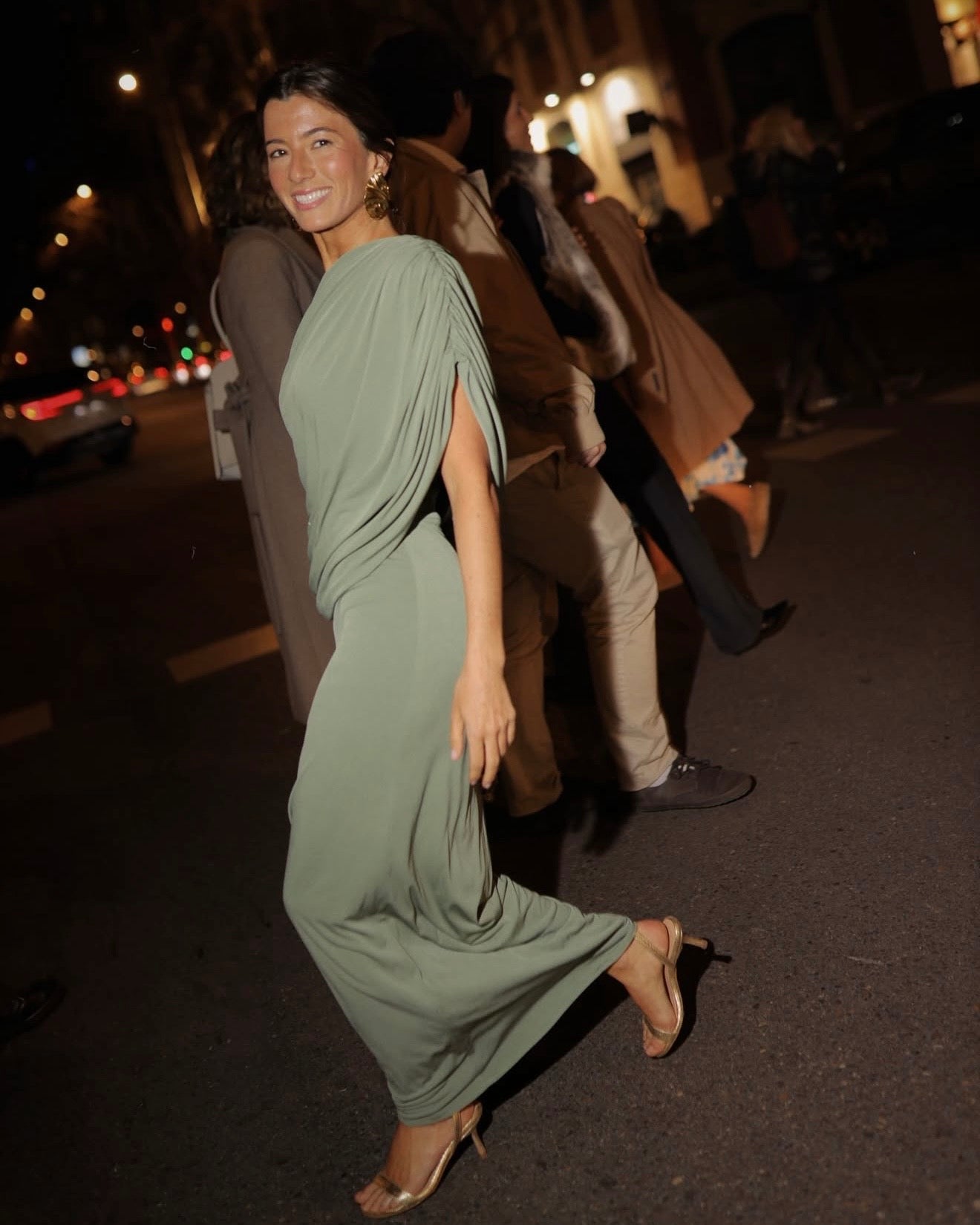 SANDALIA FIONA 2.0 PIEL GRABADA ORO TACÓN 6CM