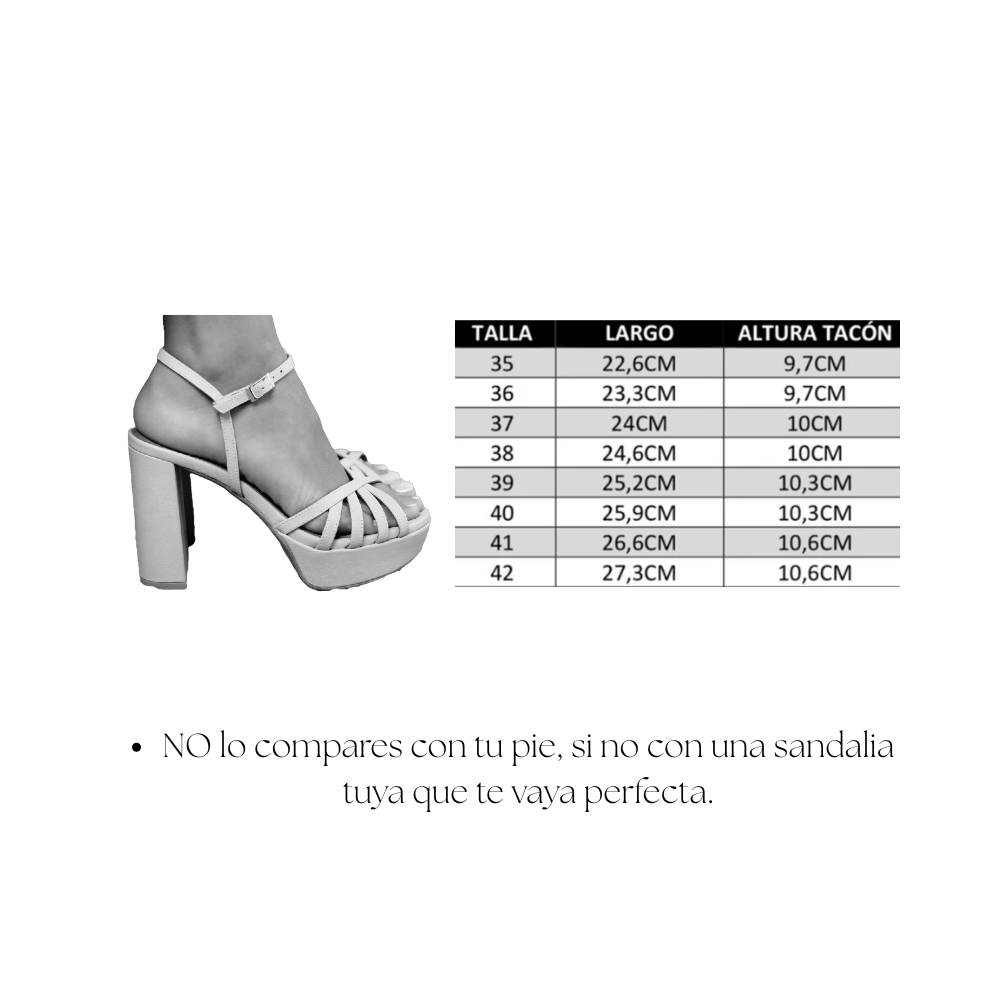 SANDALIA ELENA PIEL GRABADA PLATA TACÓN 10CM