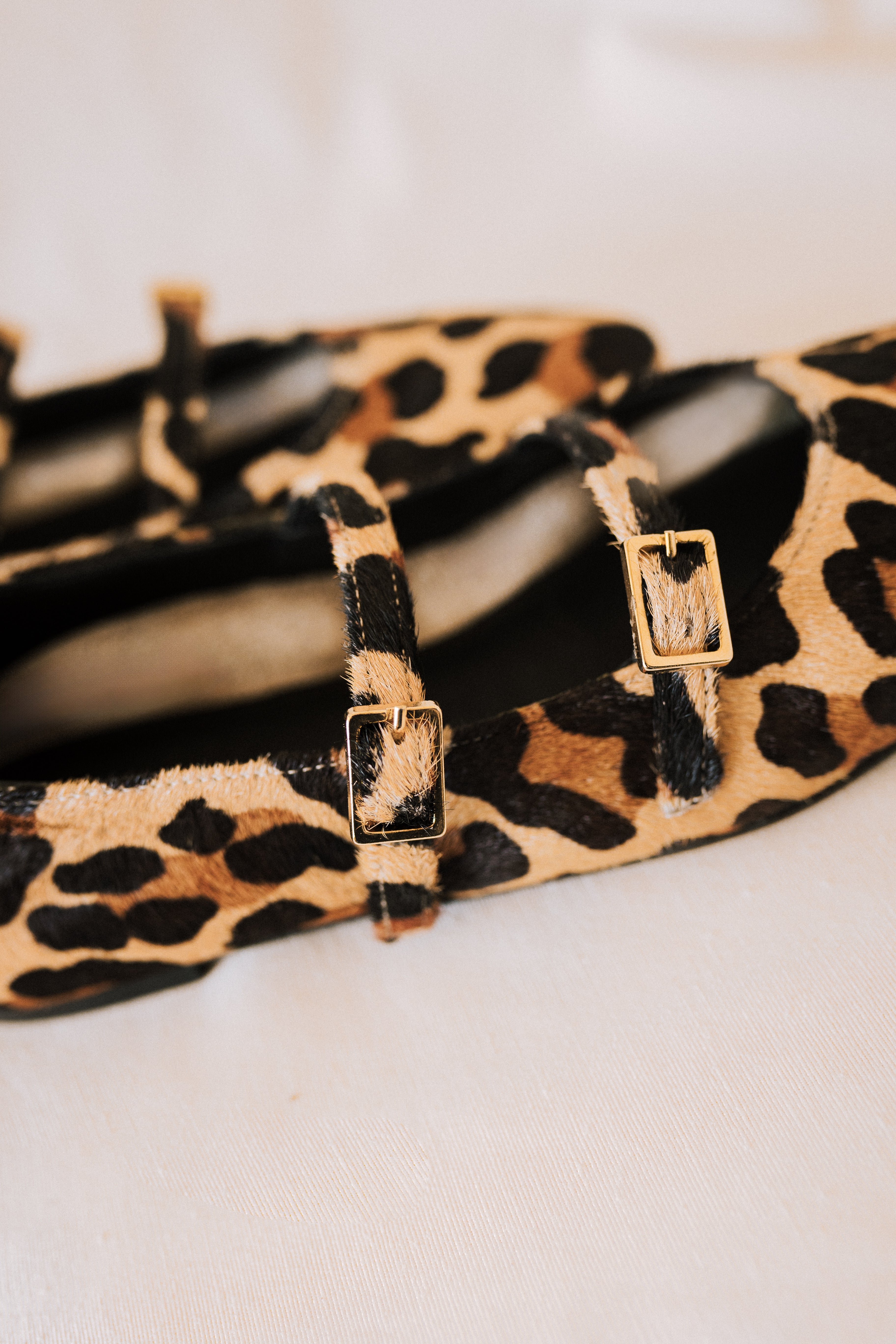 GEMA DANCER WITH LEOPARD FOAL-EFFECT LEATHER