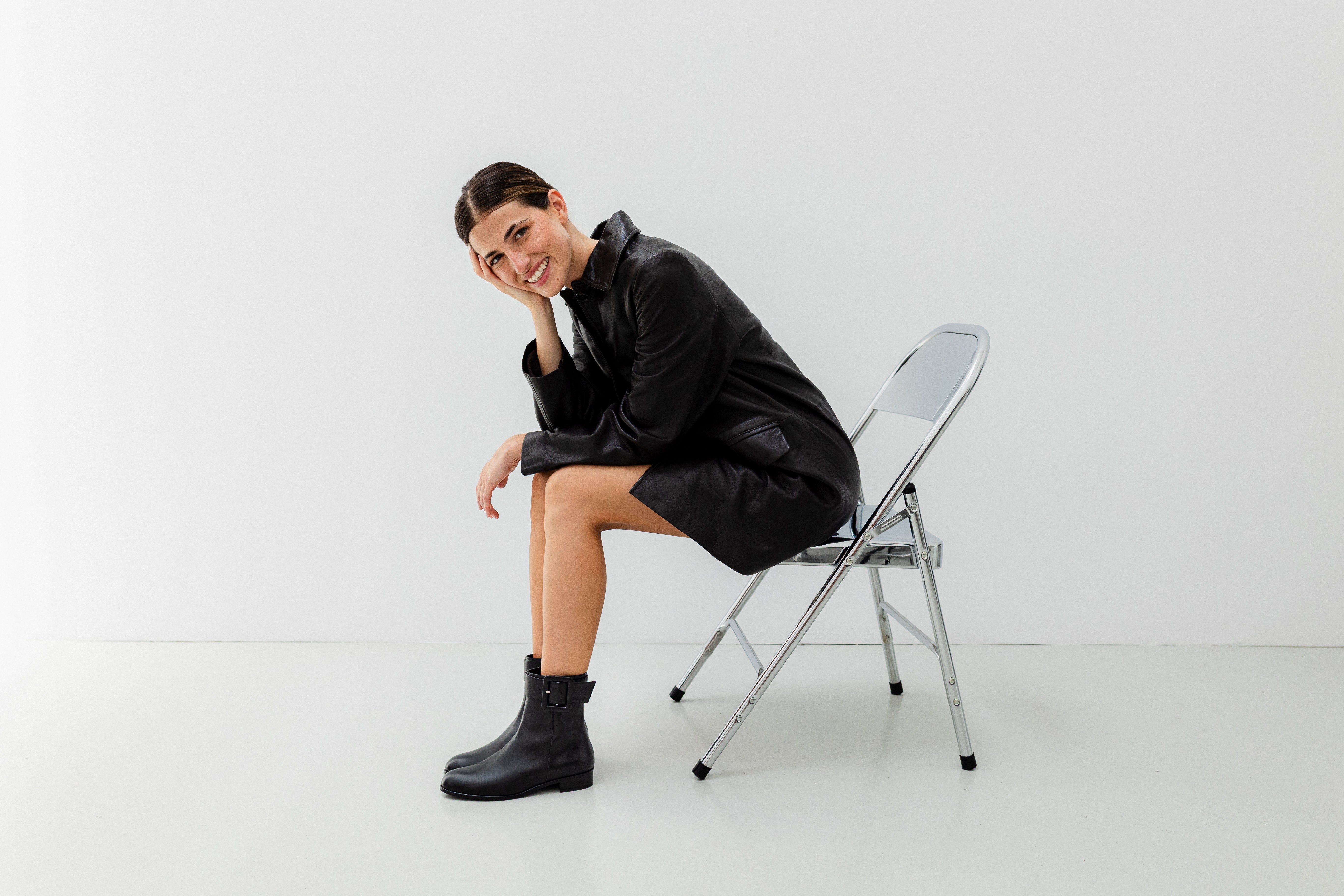 BOTÍN LILI PIEL NEGRA TACÓN 3CM