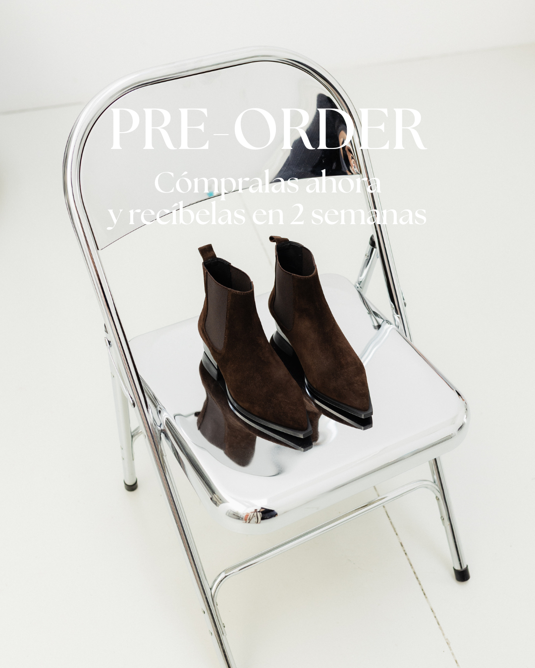 PEPA BLACK LEATHER BOOT MIDI HEEL 5CM