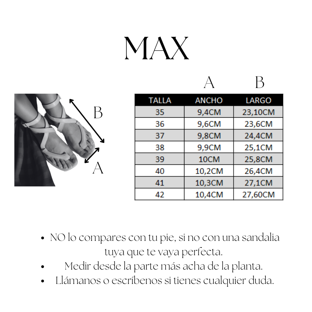SANDALIA PLANA MAX PIEL GRABADA NUDE