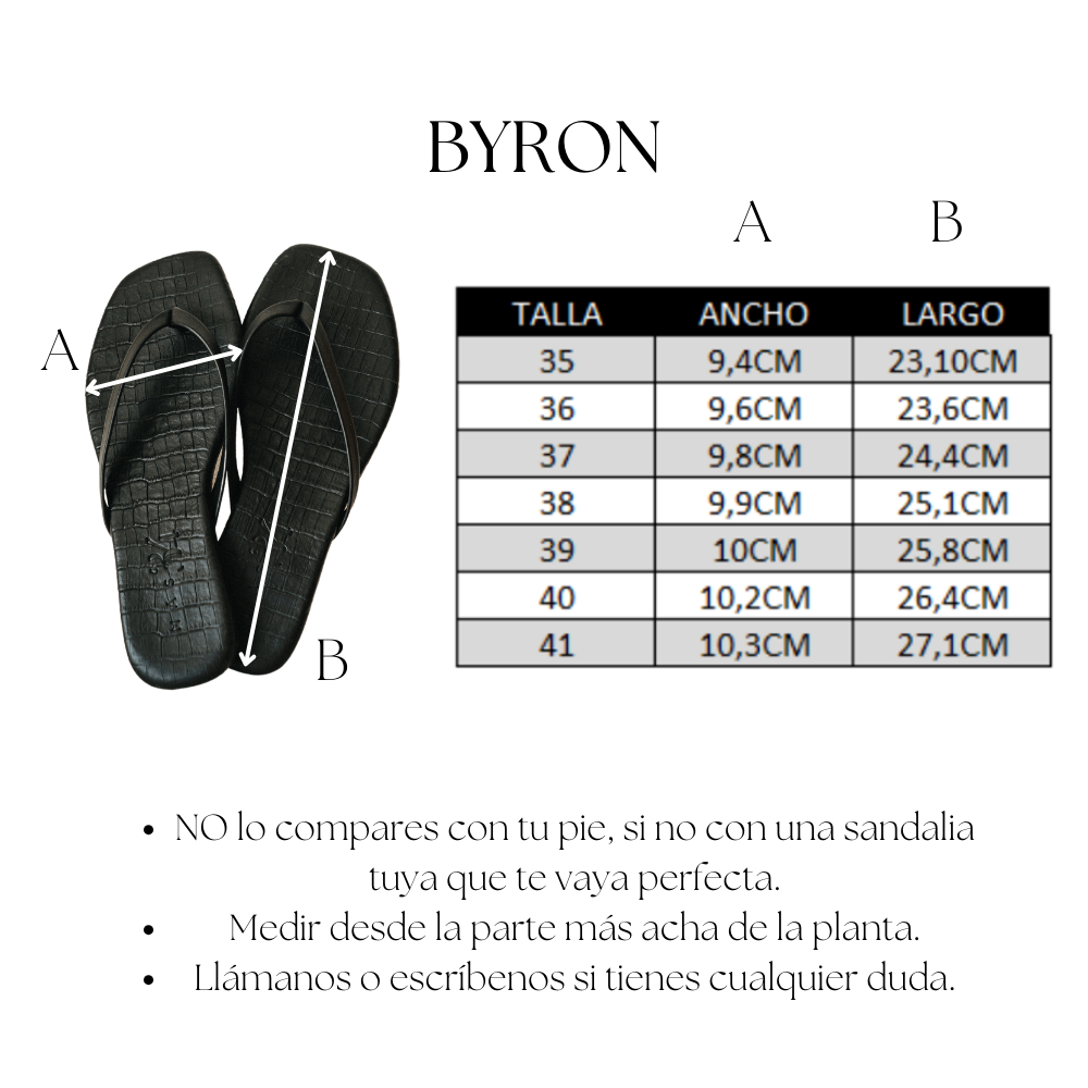 SANDALIA PLANA BYRON PIEL EFECTO COCO NEGRA