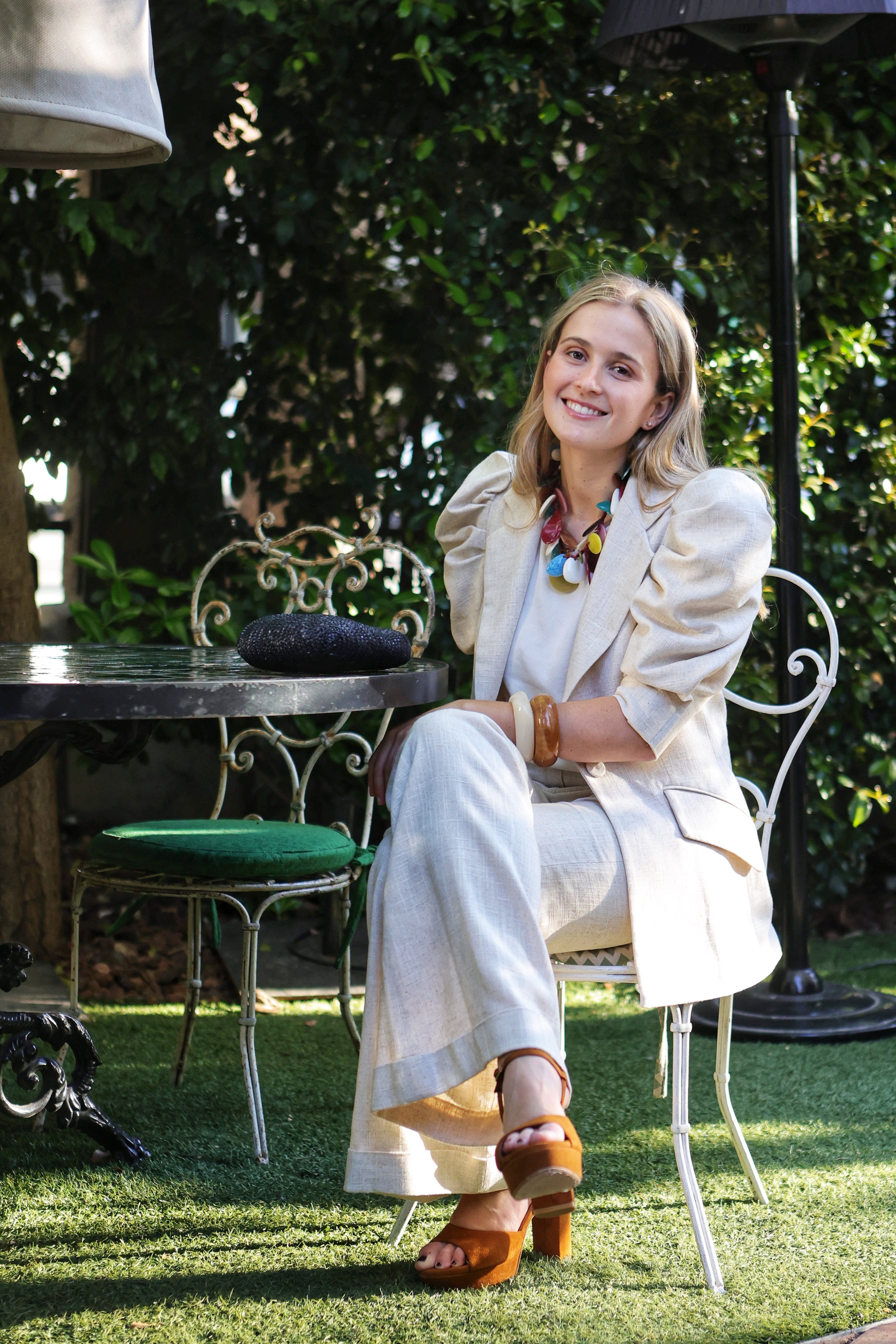 SANDALIA MAISA TACÓN 10CM PLATAFORMA ANTE COÑAC