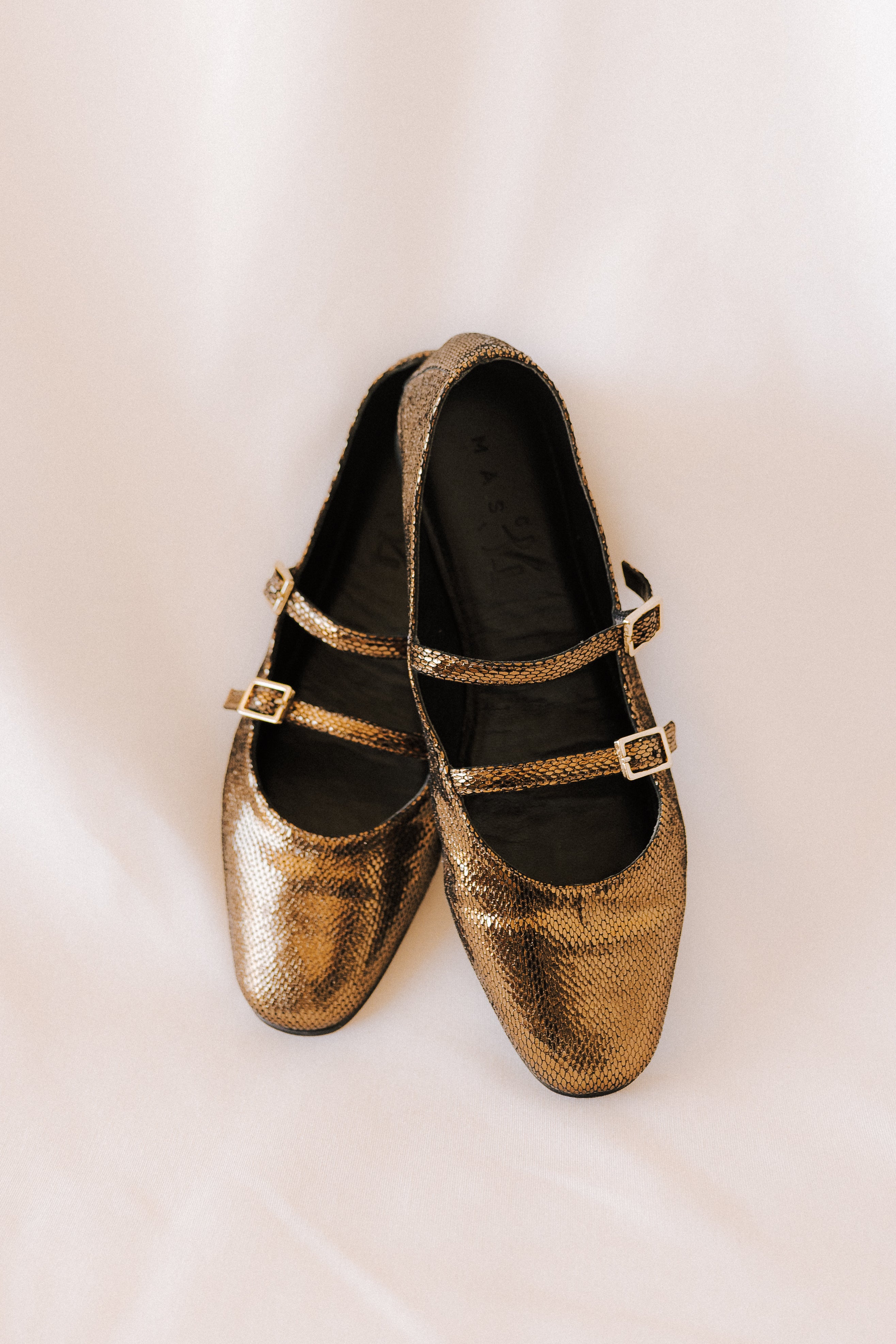 BALLERINA GEM LEATHER LAMINATED COPPER
