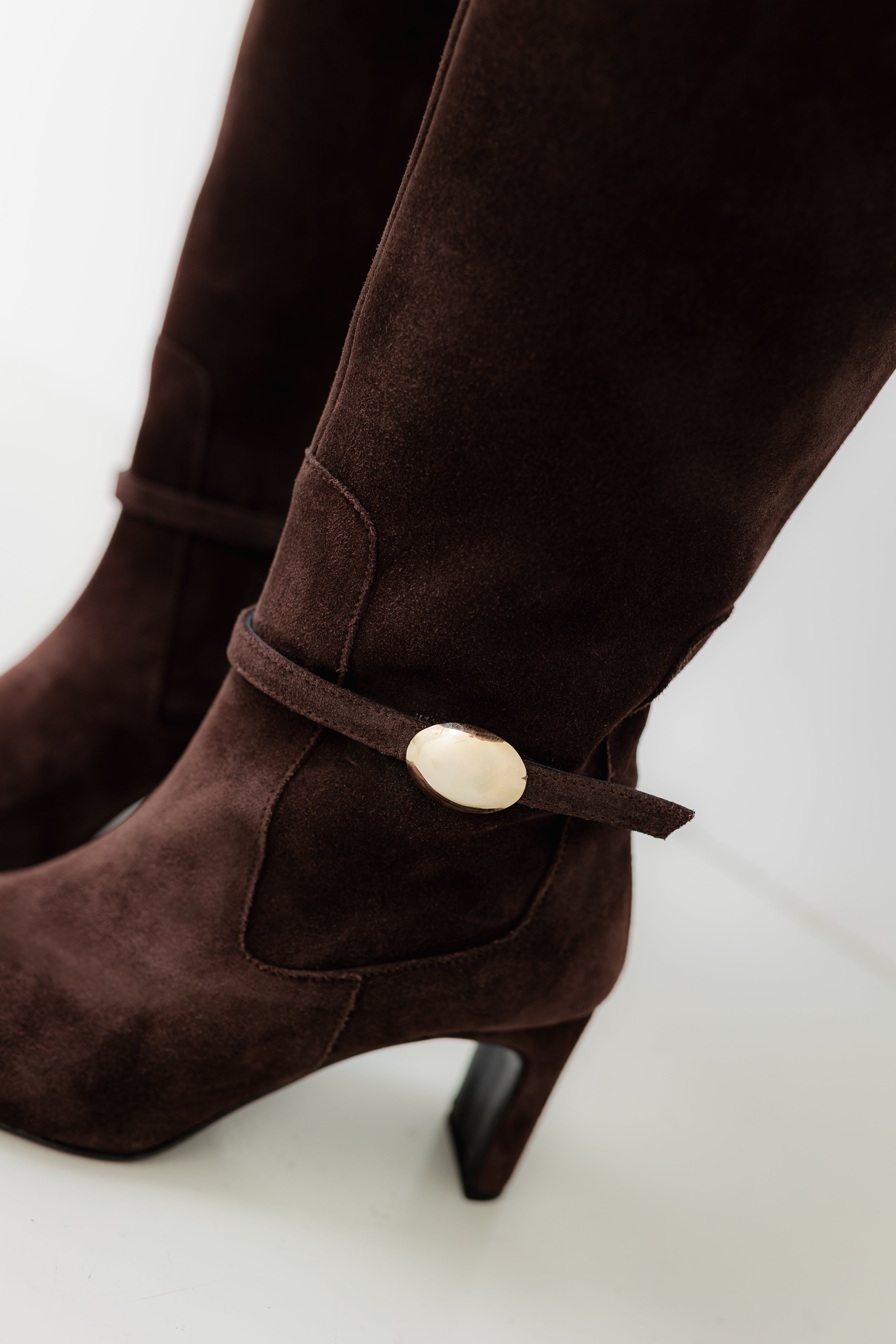 BOTA GIORGIA ANTE MARRÓN CHOCOLATE TACÓN 7CM