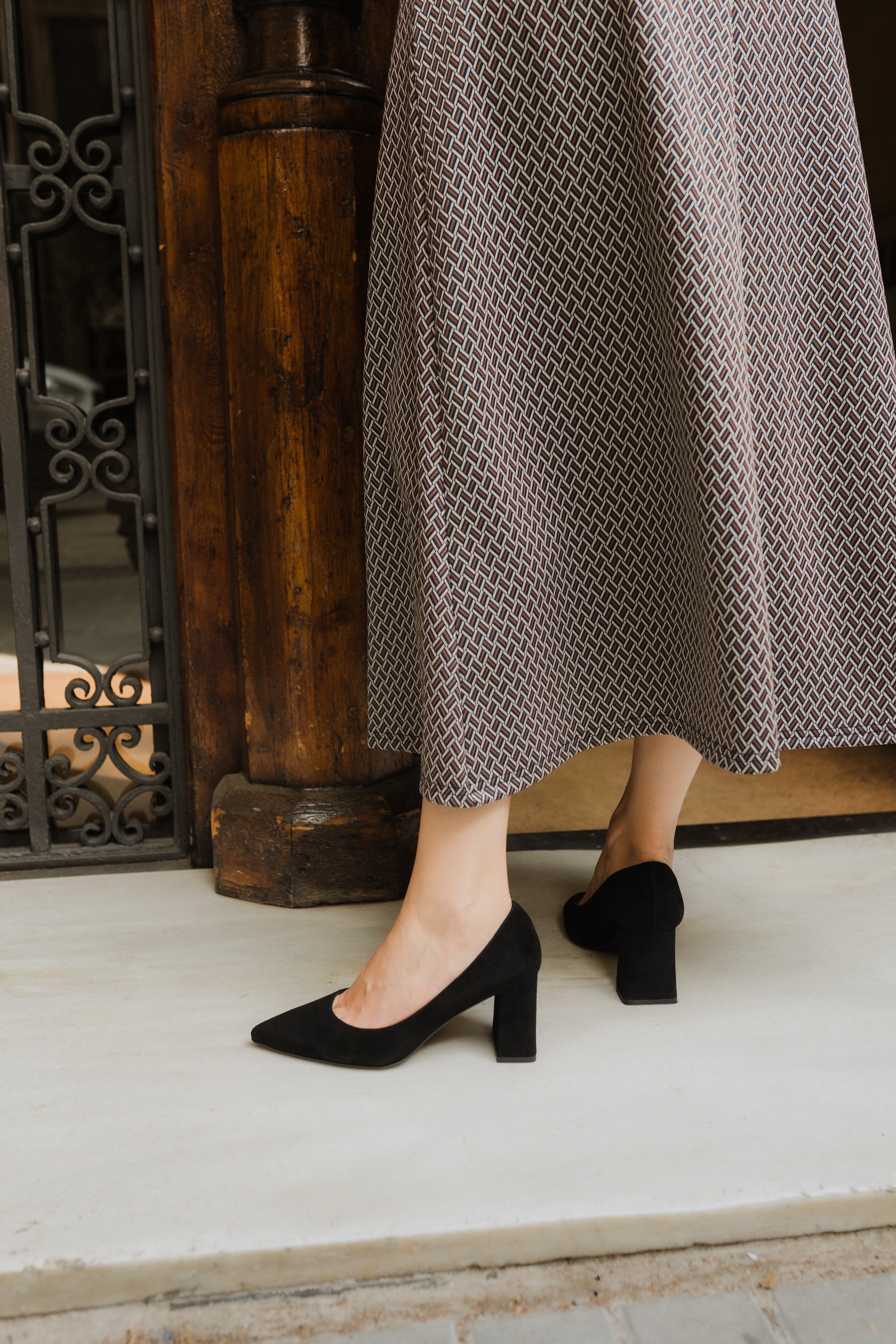 STILETTO NÚRIA ANTE NEGRO 6CM