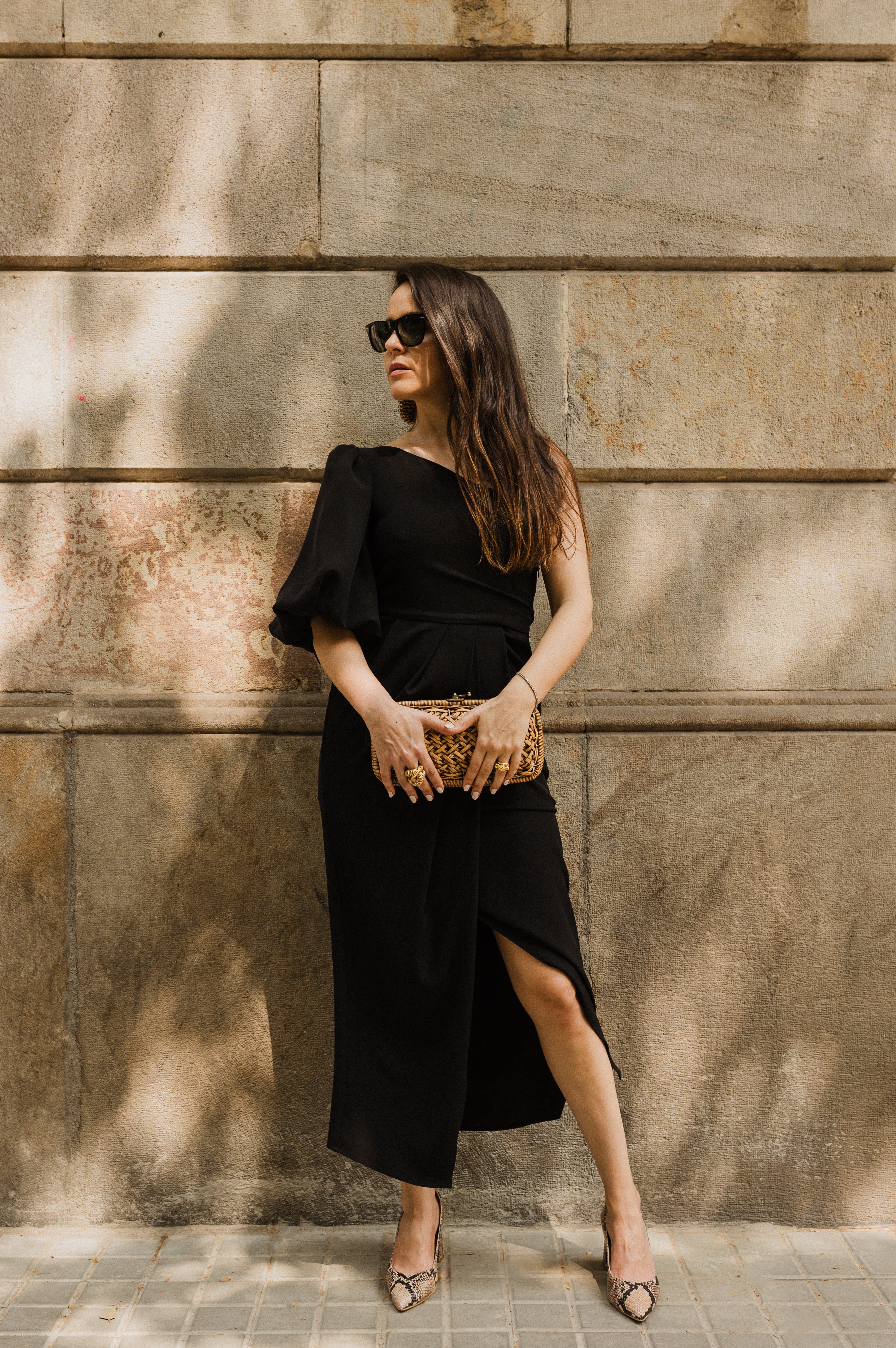 STILETTO NÚRIA PIEL EFECTO PITÓN ARENA 6CM