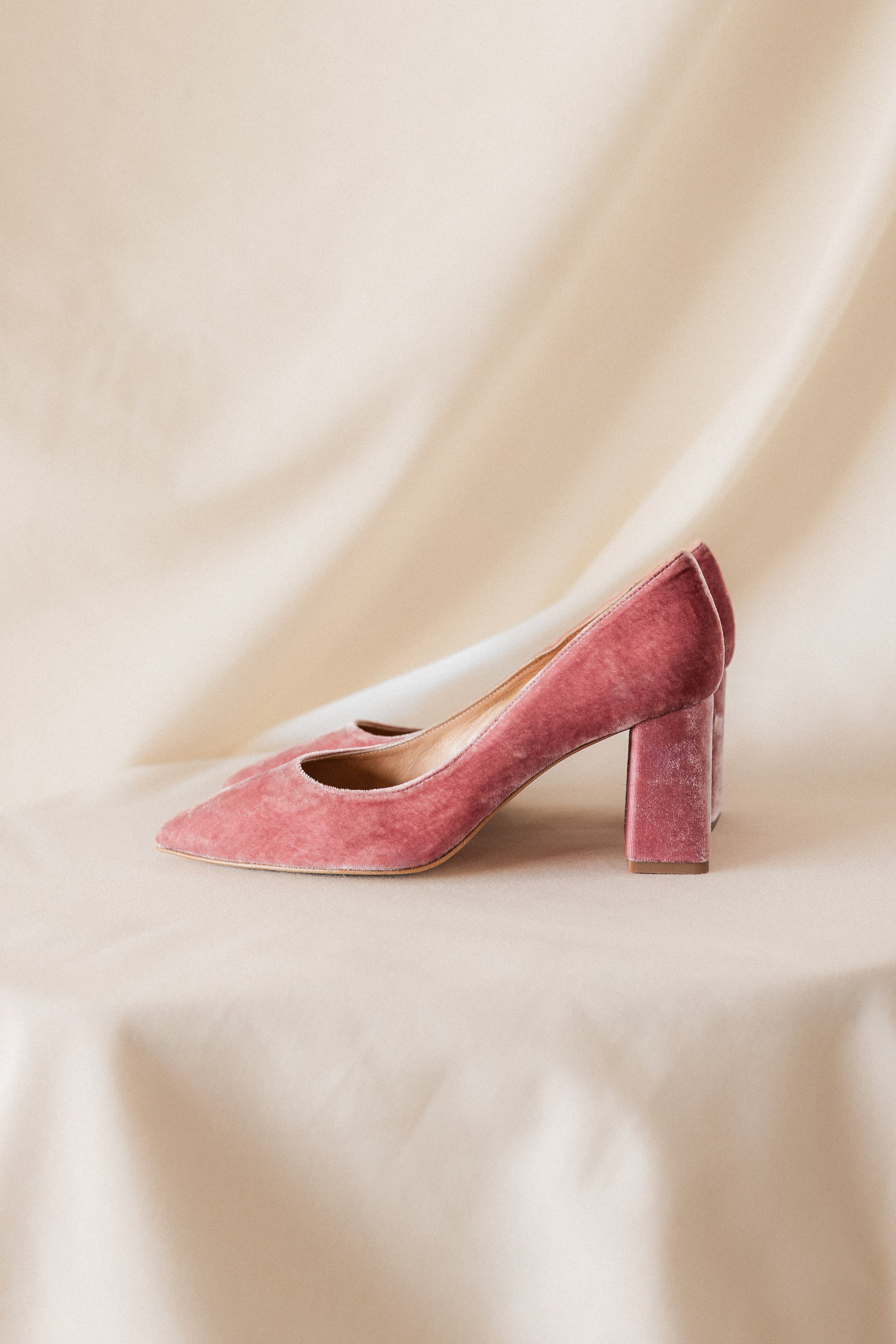 STILETTO NÚRIA PINK VELVET 6CM