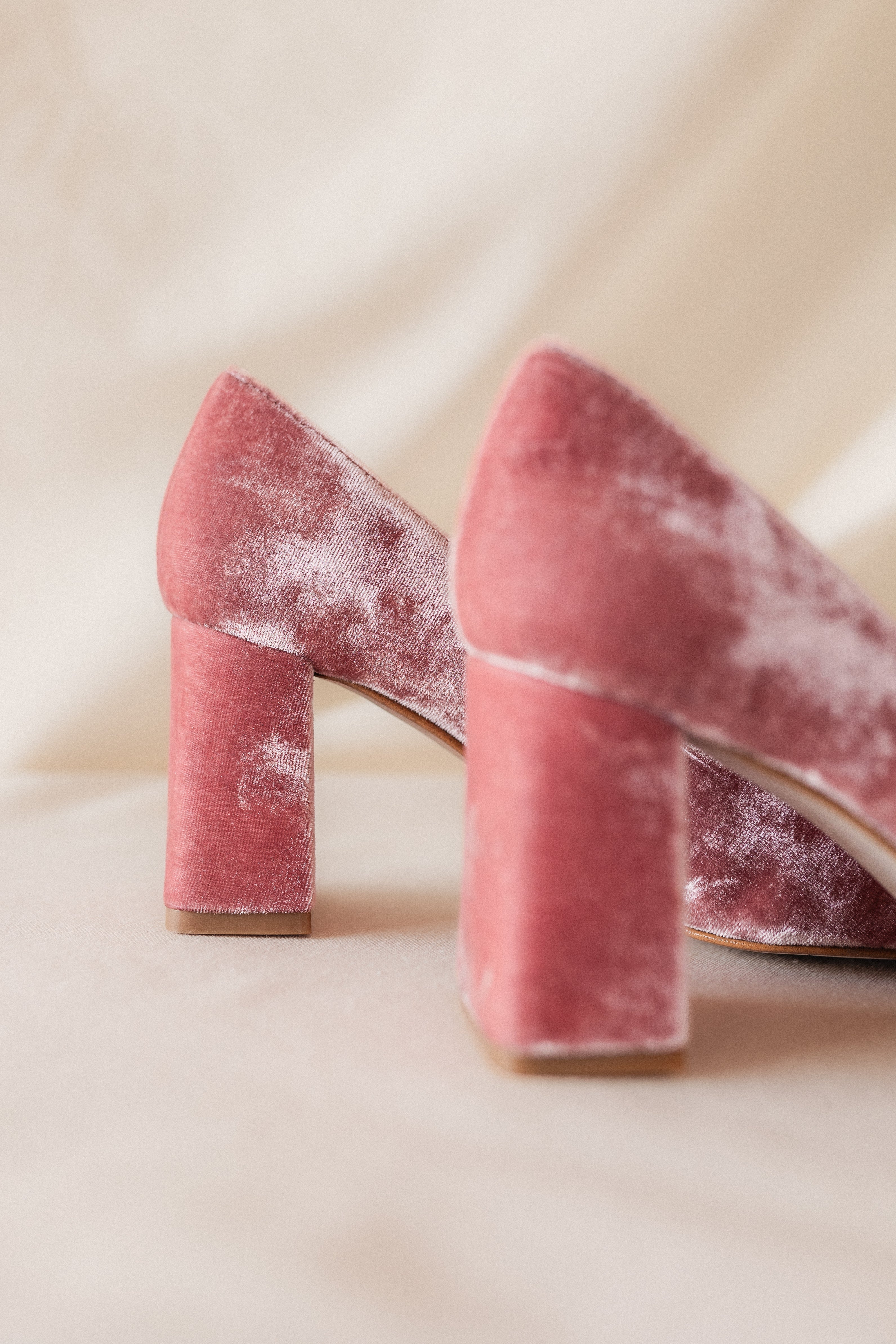 STILETTO NÚRIA PINK VELVET 6CM