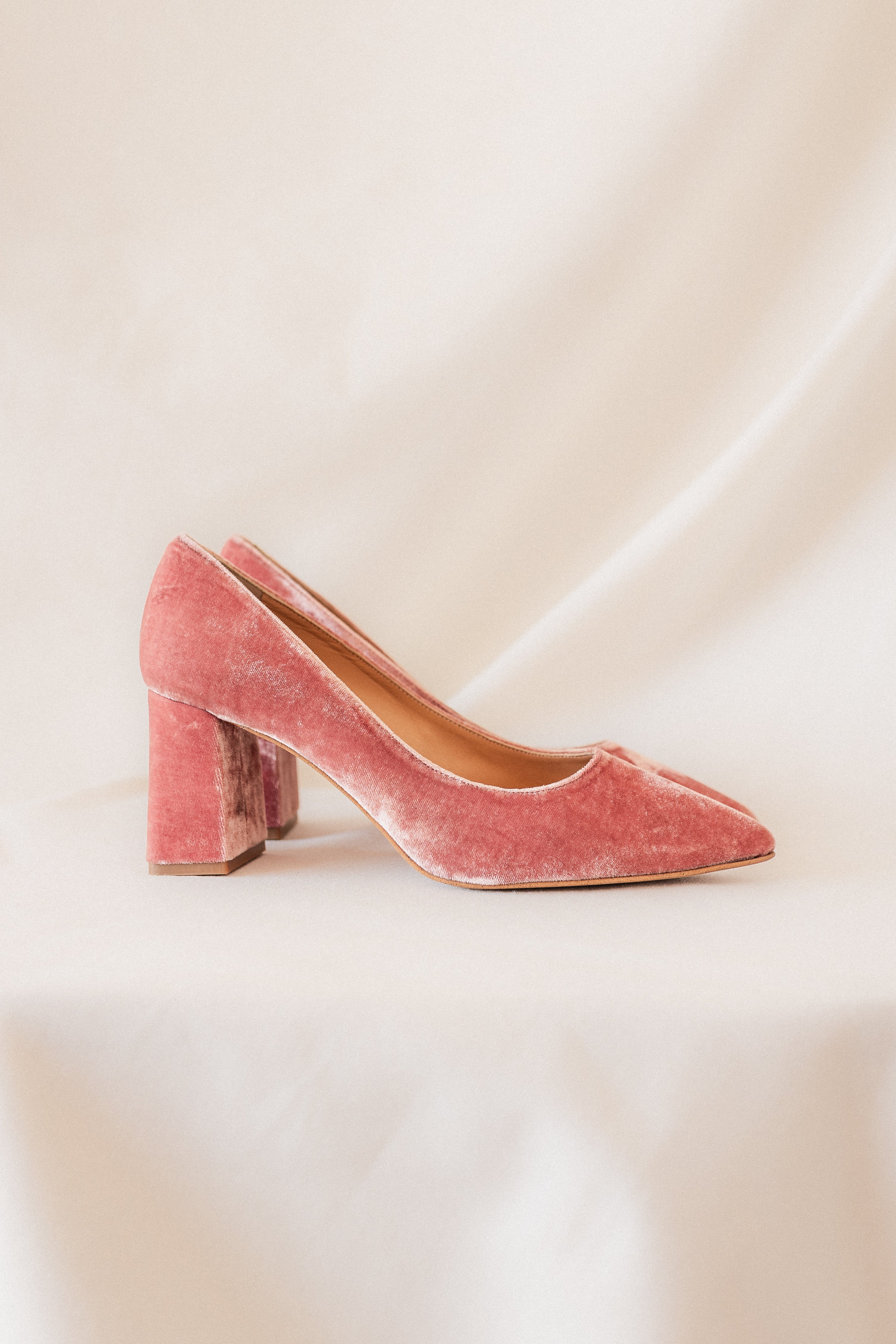 STILETTO NÚRIA PINK VELVET 6CM