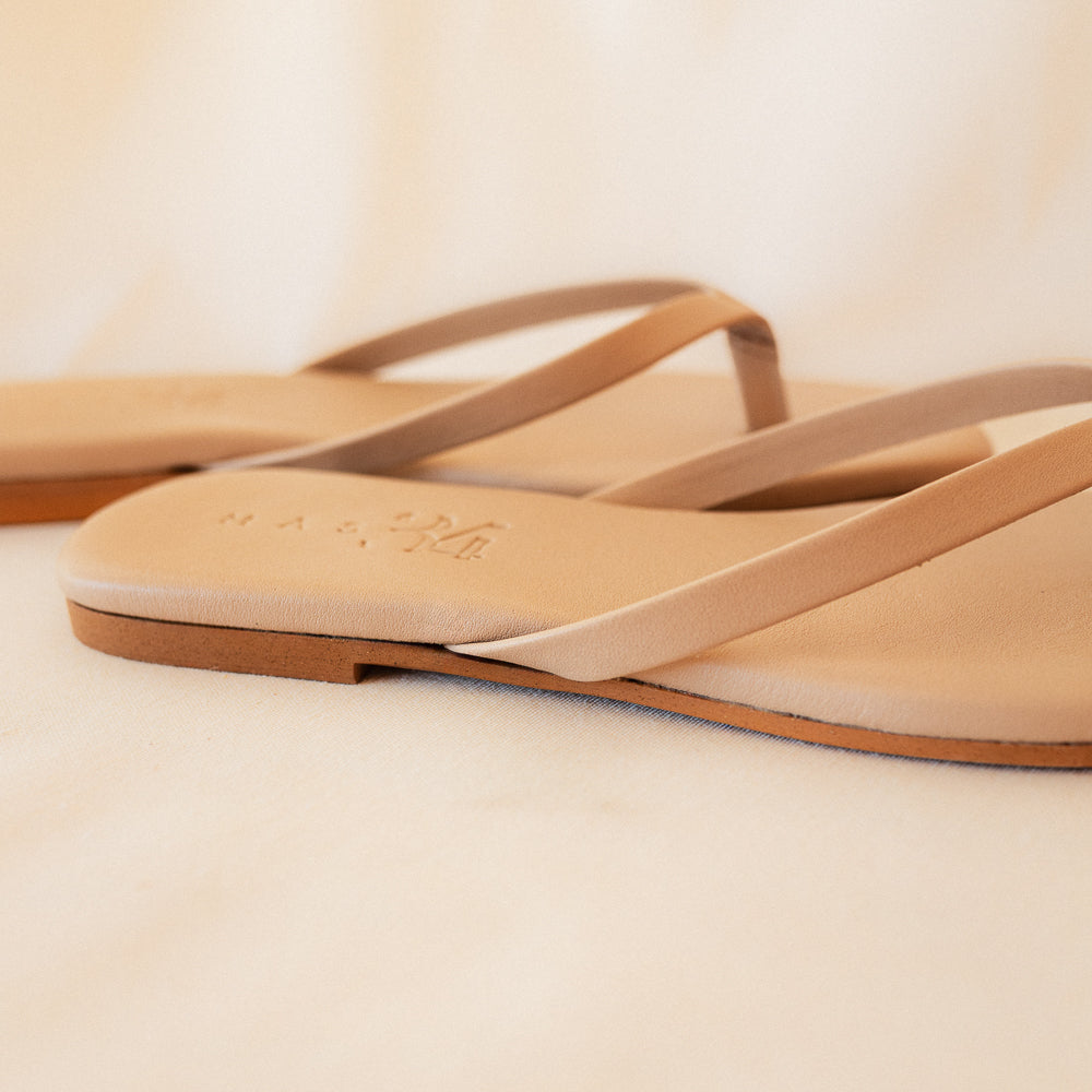 SANDALIA PLANA BYRON PIEL NUDE