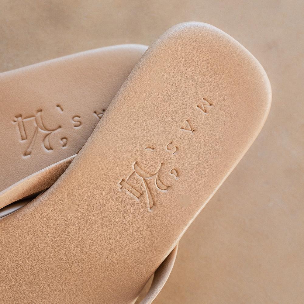 SANDALIA PLANA BYRON PIEL NUDE