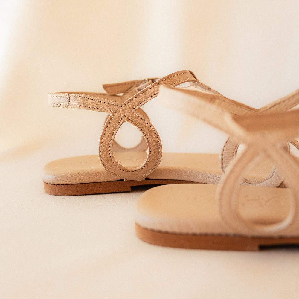 SANDALIA PLANA JANINA PIEL NUDE