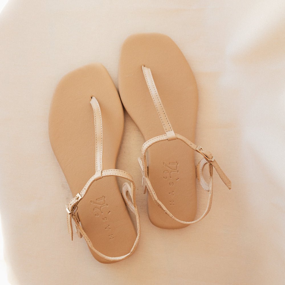 SANDALIA PLANA JANINA PIEL NUDE