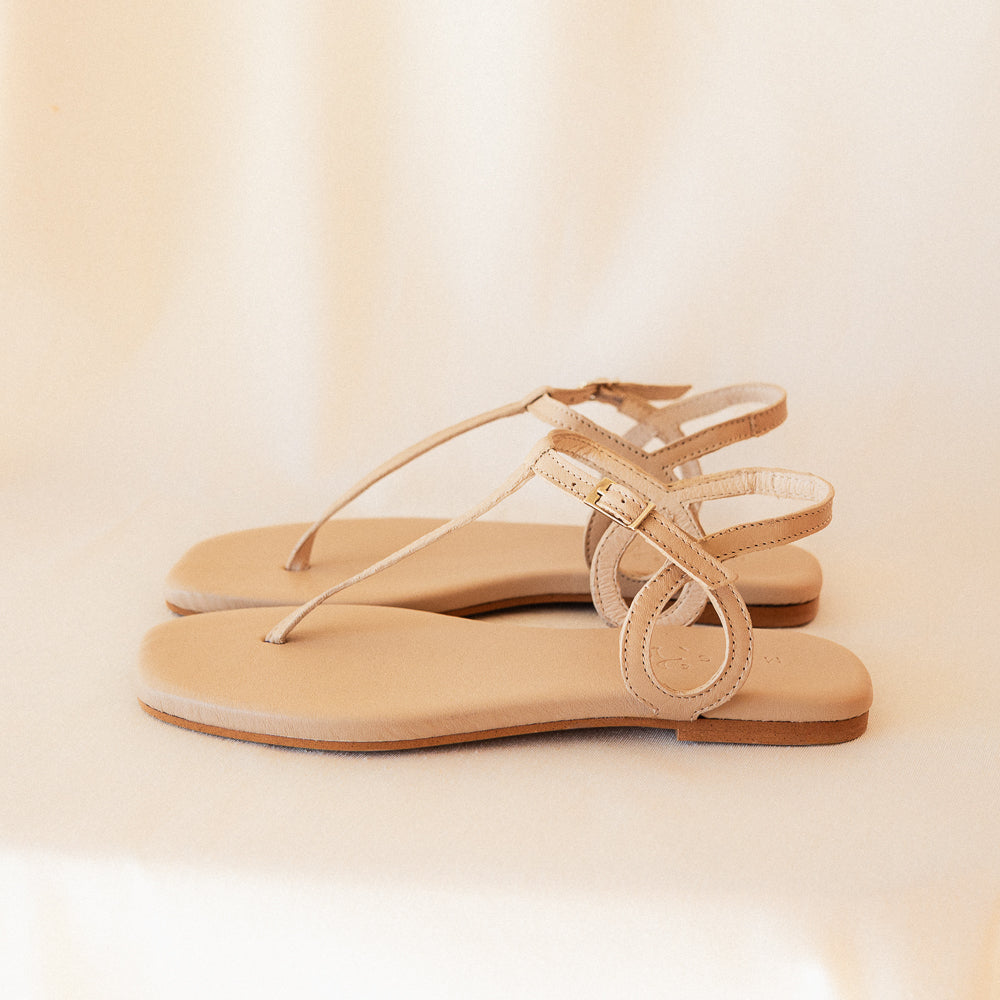 SANDALIA PLANA JANINA PIEL NUDE