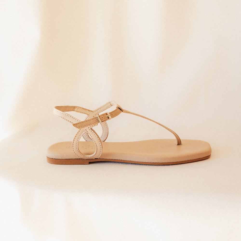 SANDALIA PLANA JANINA PIEL NUDE