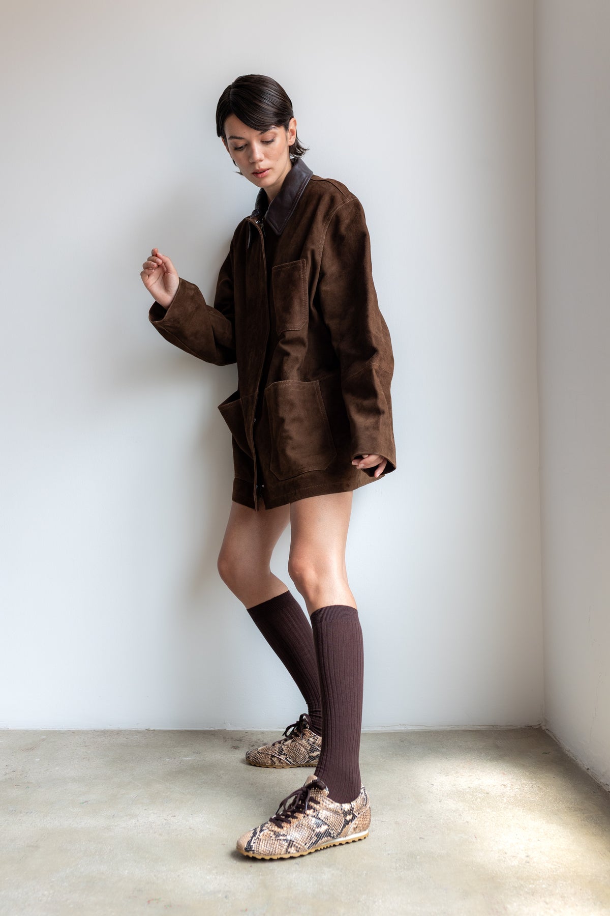 Sneaker Alberto Piel Efecto Pitón