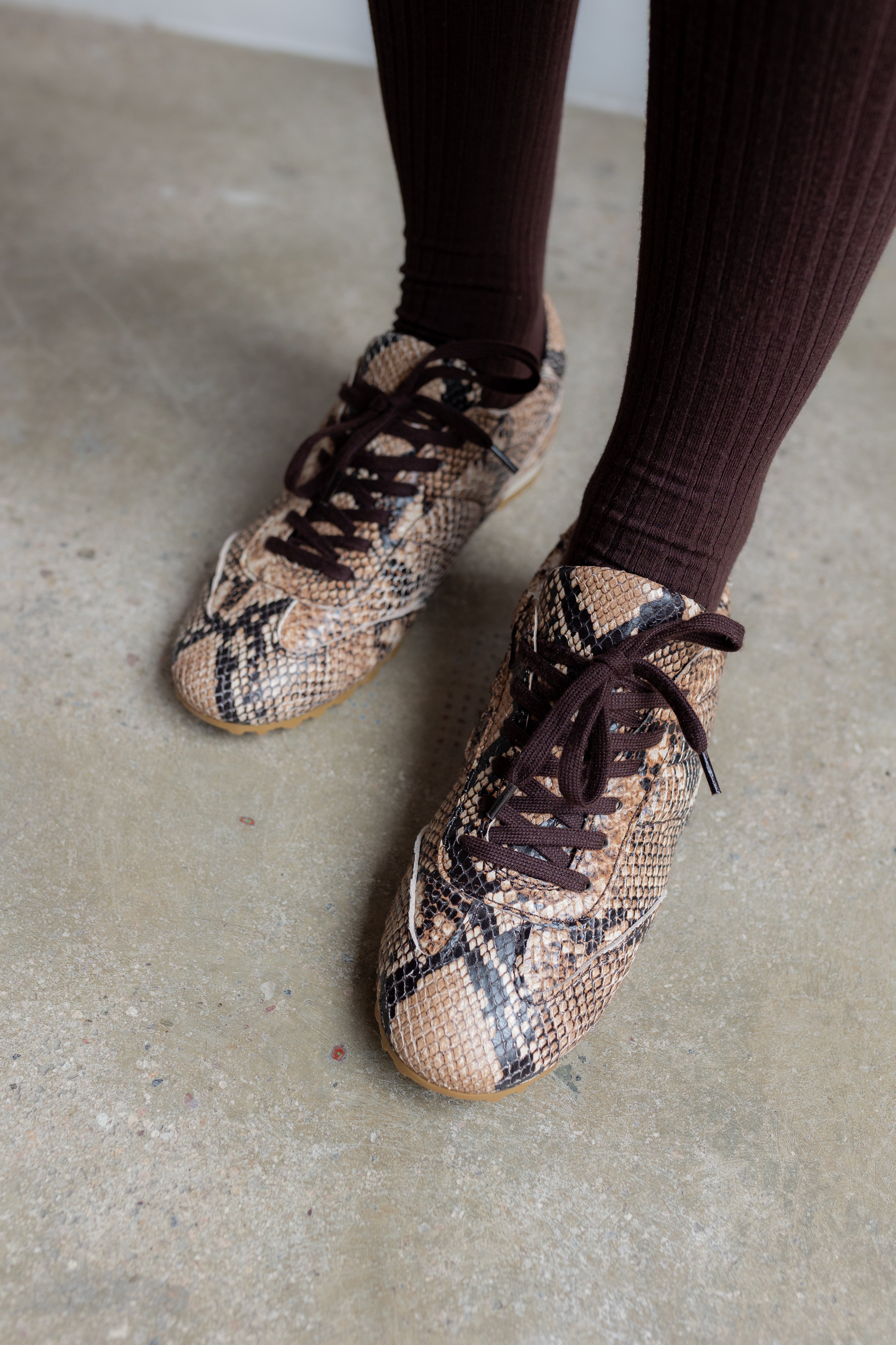 Sneaker Alberto Piel Efecto Pitón