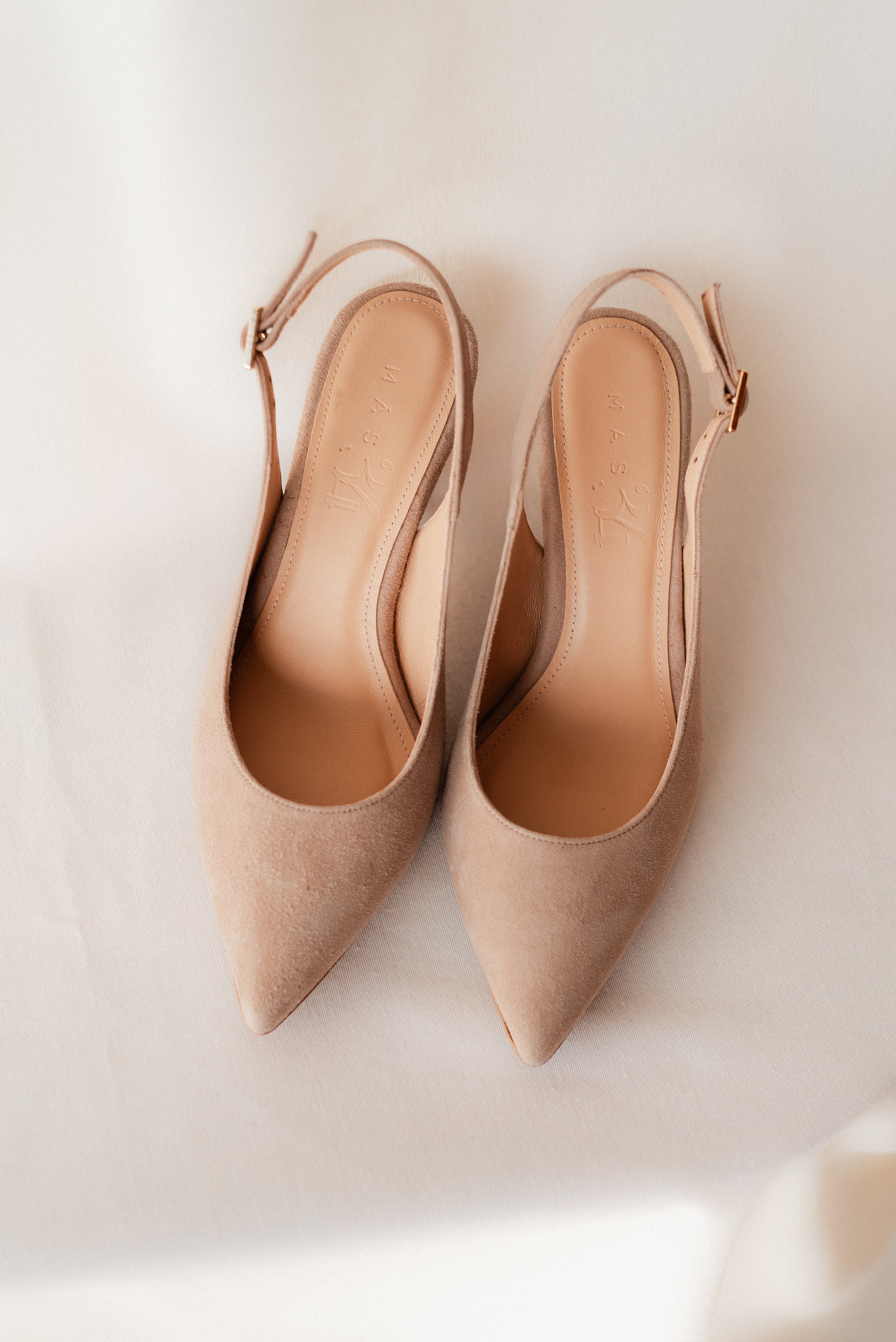 HANNA NATURAL SUEDE 6CM HEEL SLINGBACK STILETTO