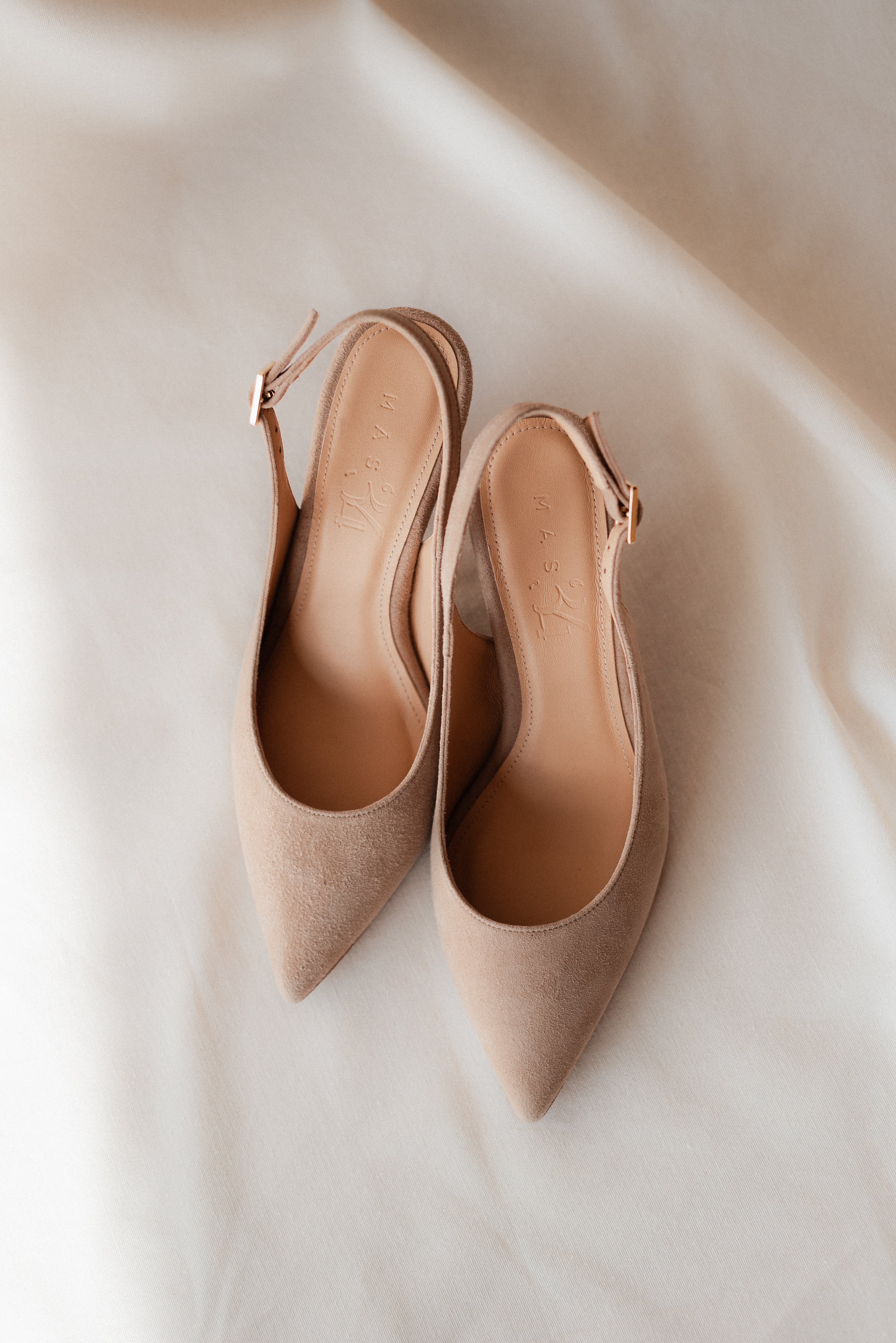 HANNA NATURAL SUEDE 6CM HEEL SLINGBACK STILETTO