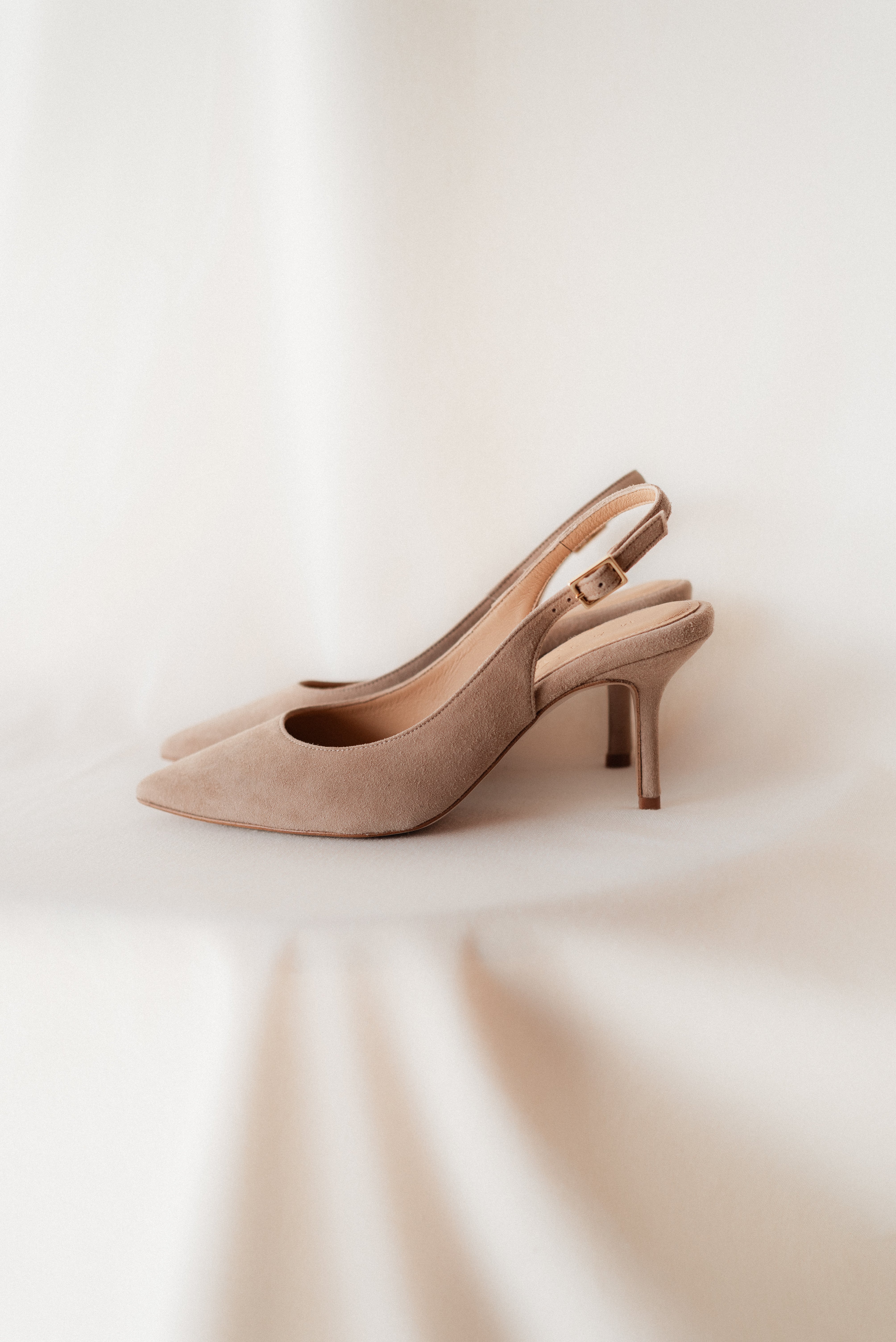 HANNA NATURAL SUEDE 6CM HEEL SLINGBACK STILETTO