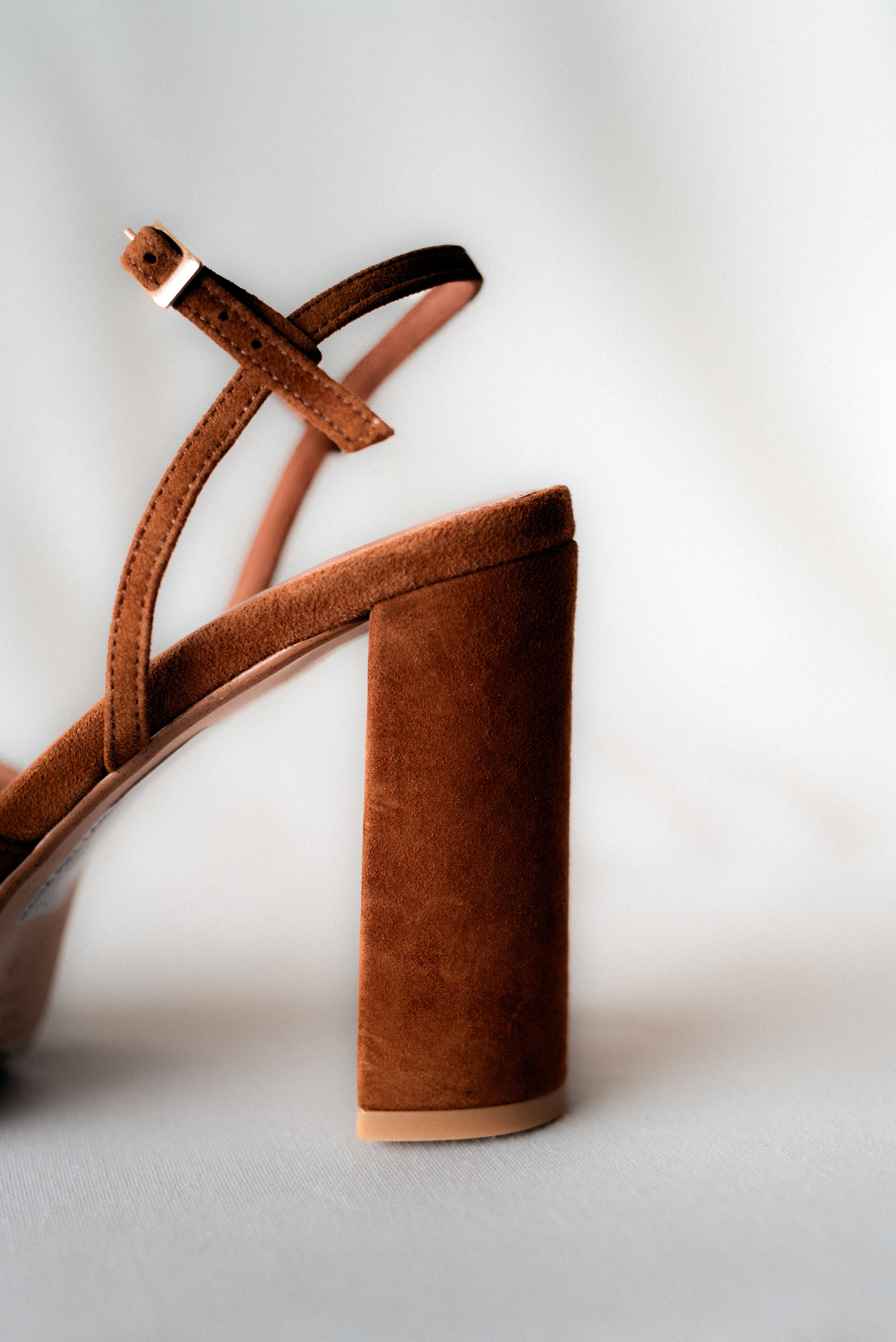 SANDALIA MAISA TACÓN 10CM PLATAFORMA ANTE COÑAC