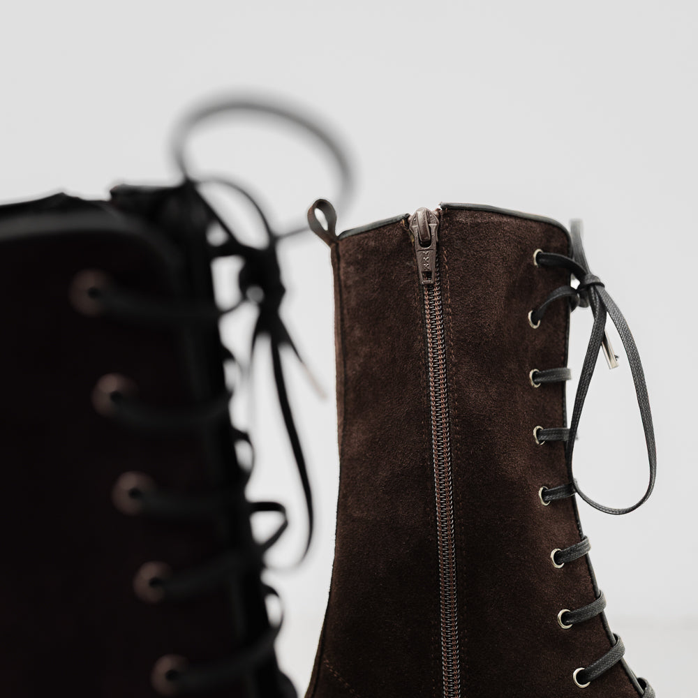 BOTA MOTERA JULIA ANTE MARRÓN 4CM