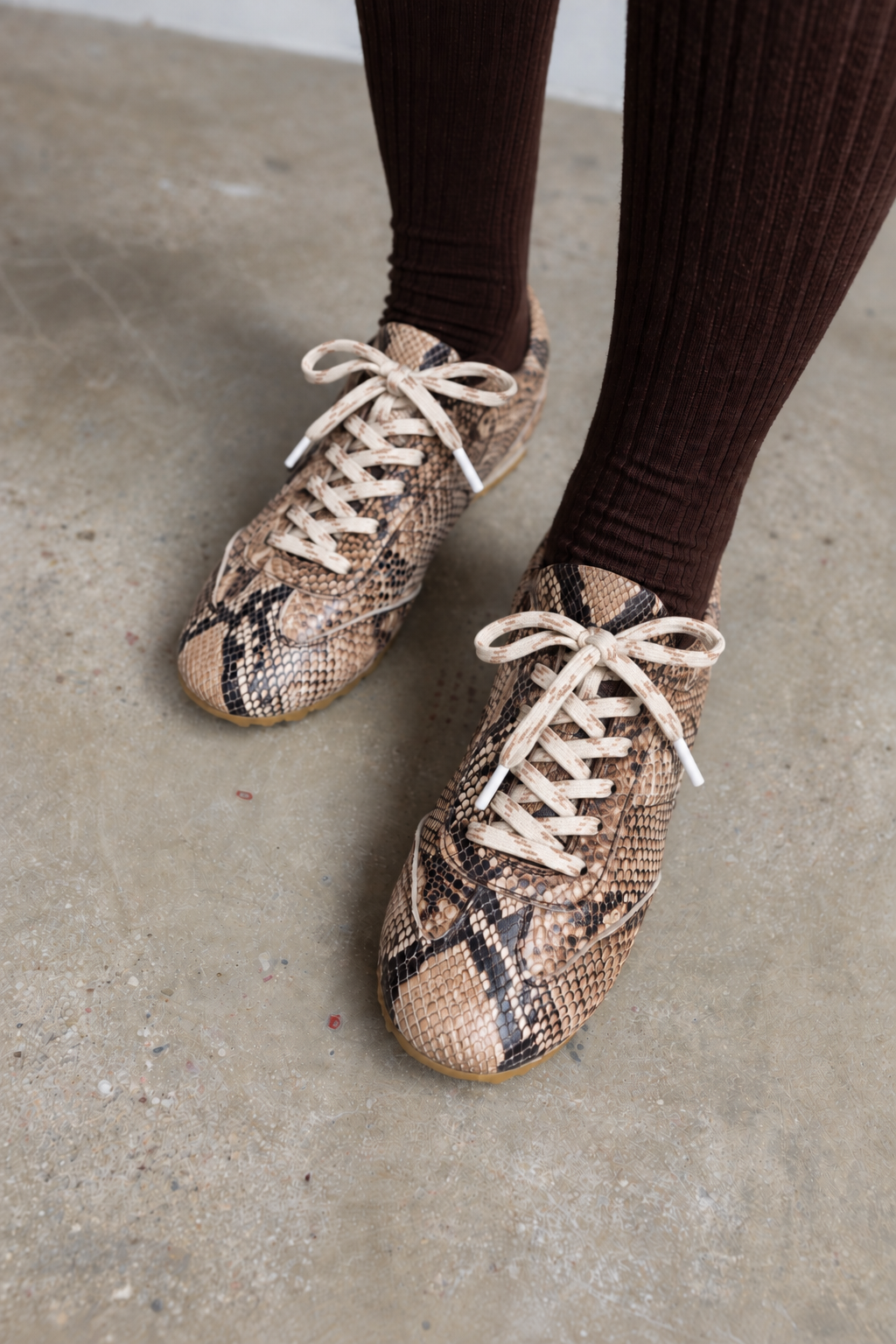 Sneaker Alberto Piel Efecto Pitón
