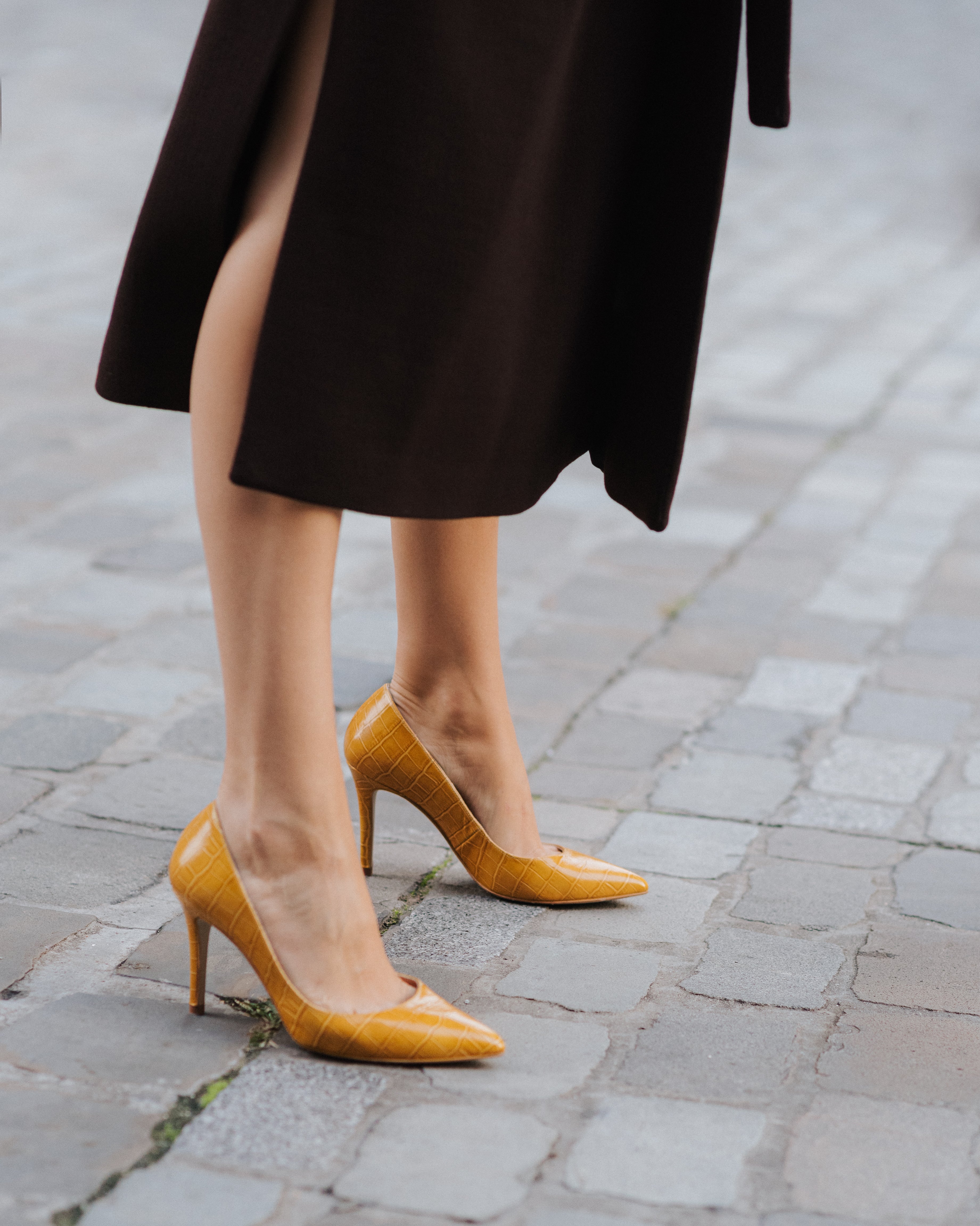 STILETTO VEGA PIEL EF.COCO MOSTAZA 7,9 CM