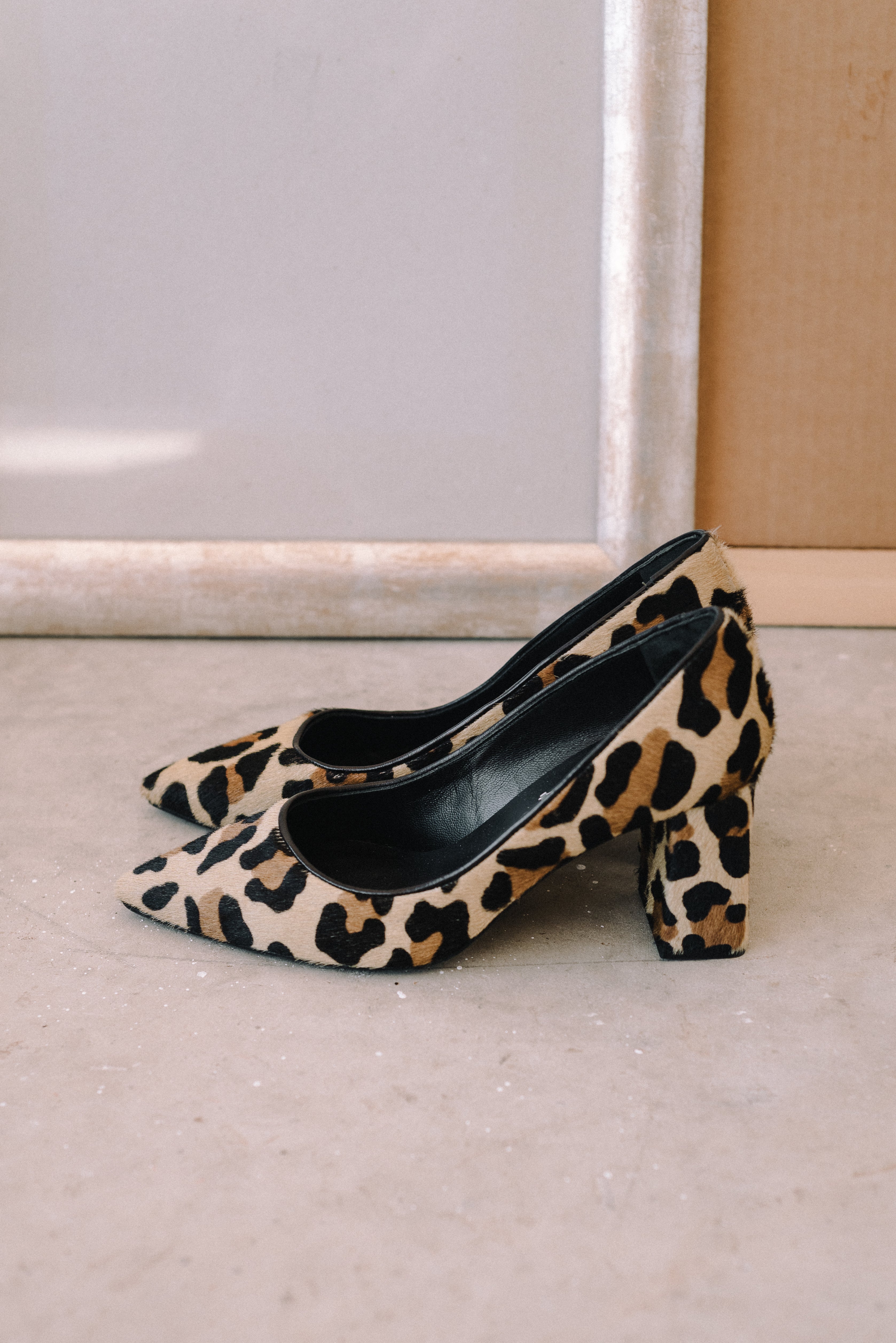 STILETTO NÚRIA LEOPARD EFFECT LEATHER FOAL 6CM