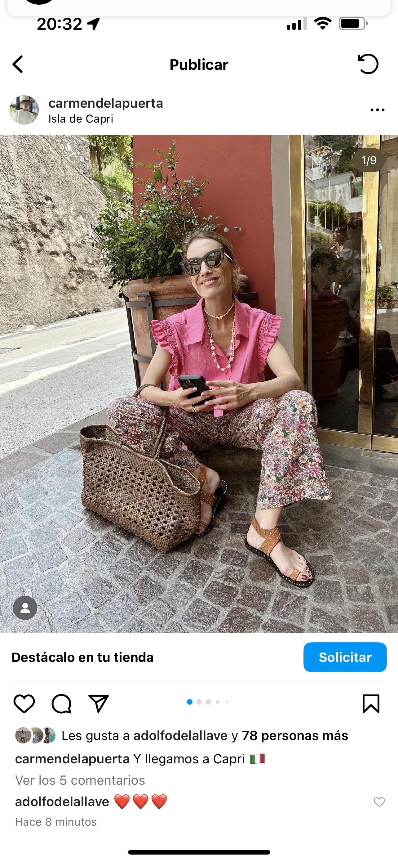 PABLO SUEDE COGNAC FLAT SANDAL