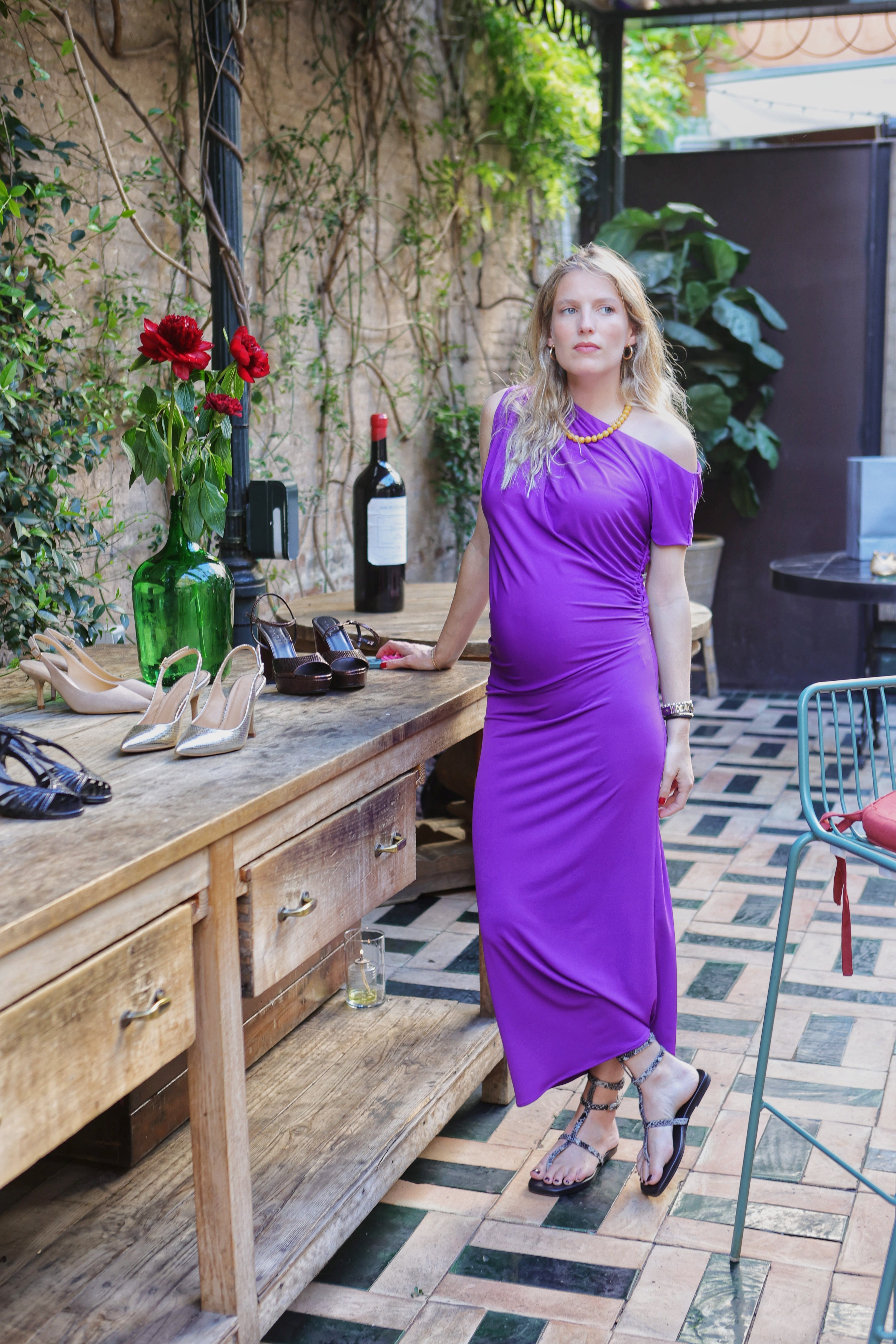 SANDALIA PLANA PATRICIA PIEL EFECTO PITÓN GRIS