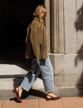 STILETTO GRETA BURGUNDY LEATHER 4CM HEEL