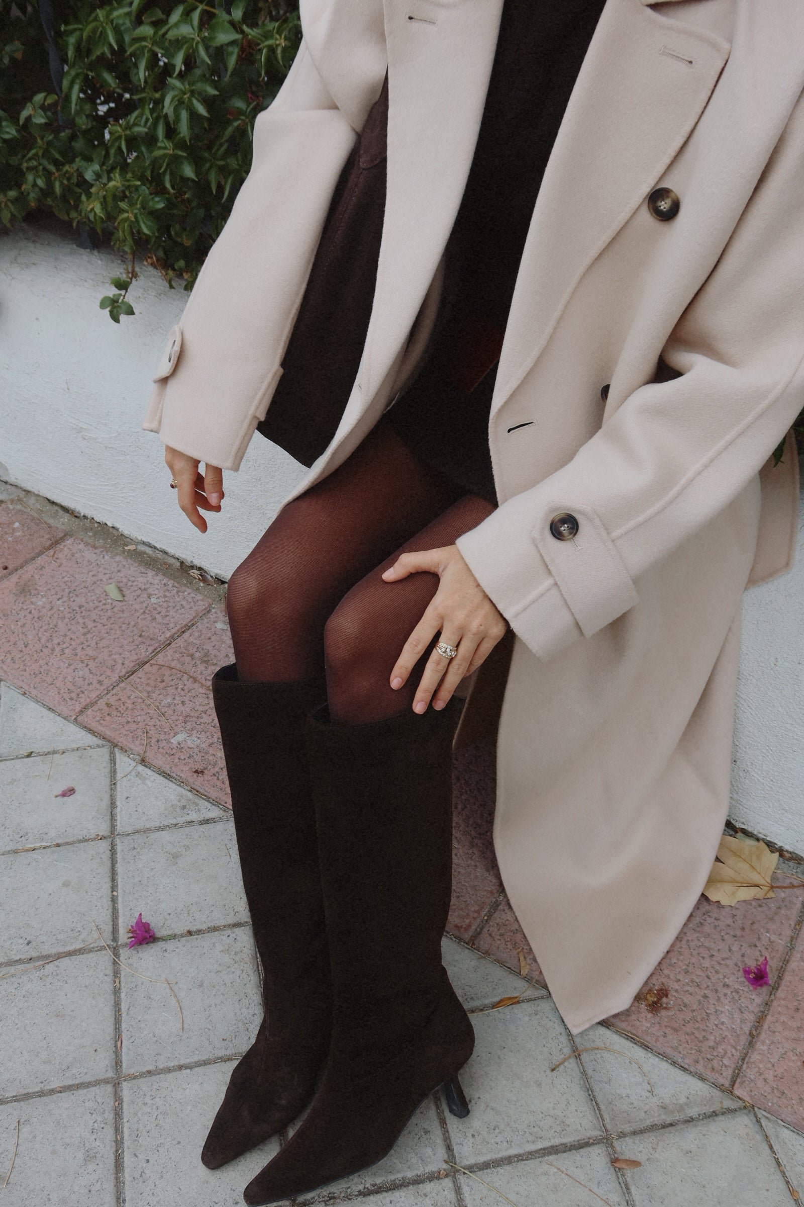 BOTA PEPA ANTE MARRÓN CHOCOLATE TACÓN MIDI 5CM