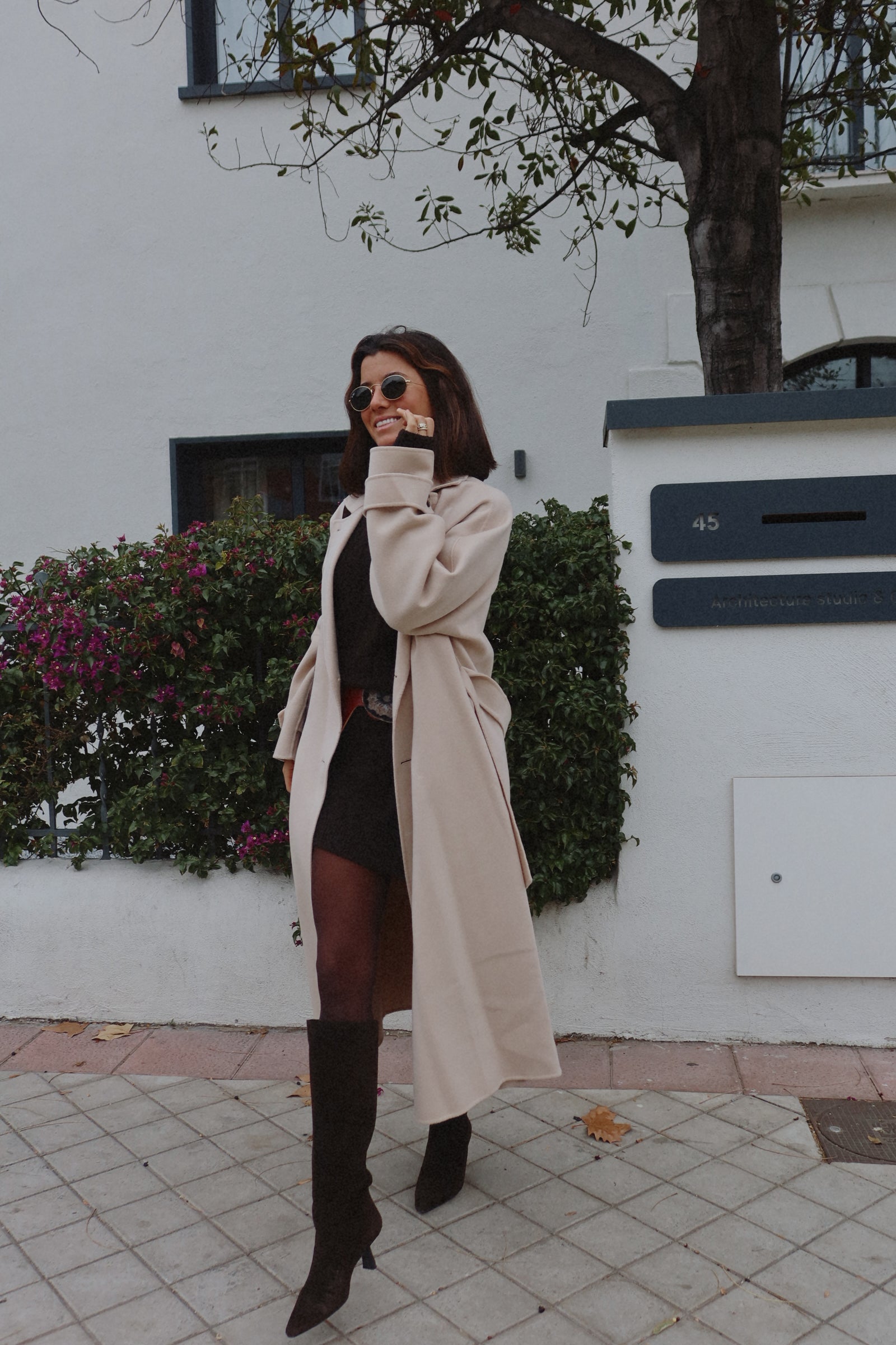 BOTA PEPA ANTE MARRÓN CHOCOLATE TACÓN MIDI 5CM