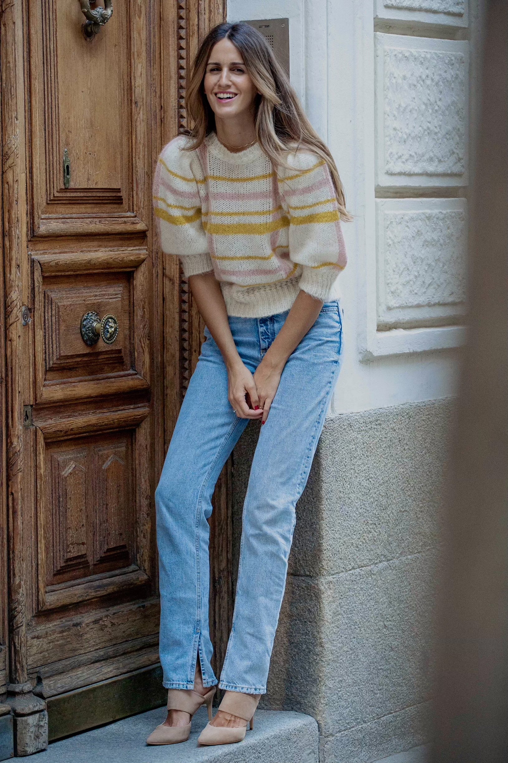 STILETTO ALBA ANTE NATURAL TACÓN 8CM