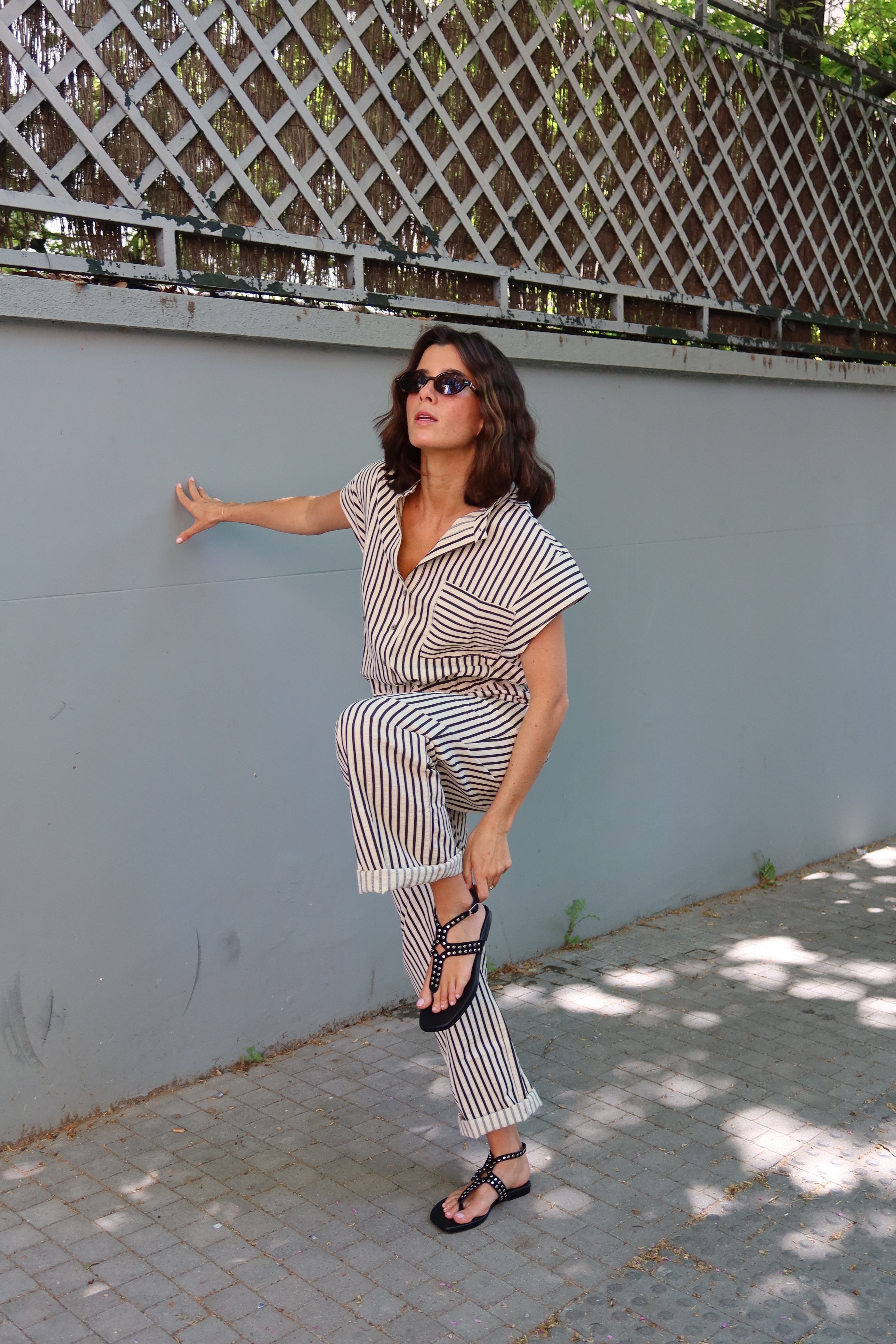 SANDALIA PLANA MARCOS ANTE NEGRO