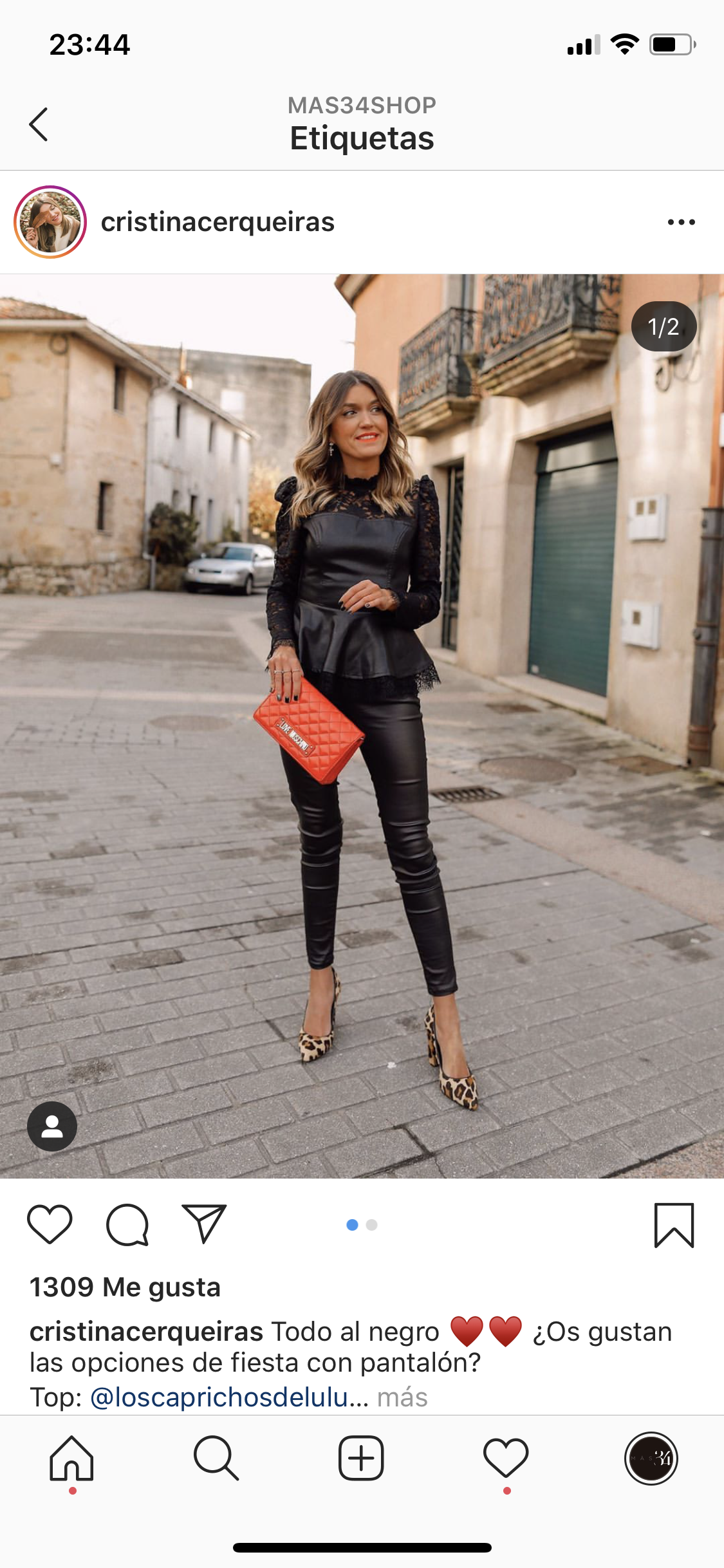 CATALINA STILETTO LEOPARD EFFECT LEATHER 9CM HEEL