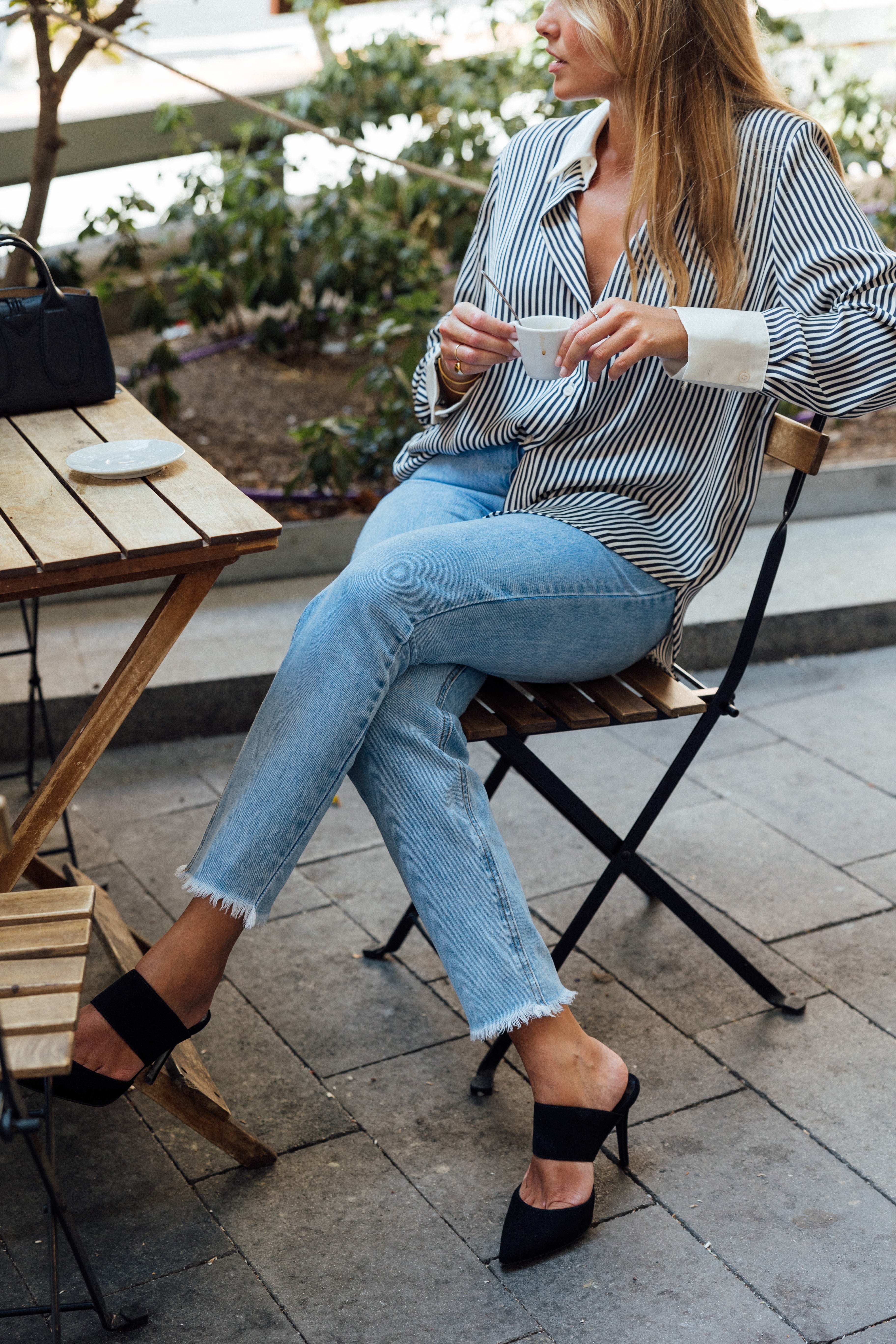 STILETTO ALBA BLACK SUEDE 8CM HEEL