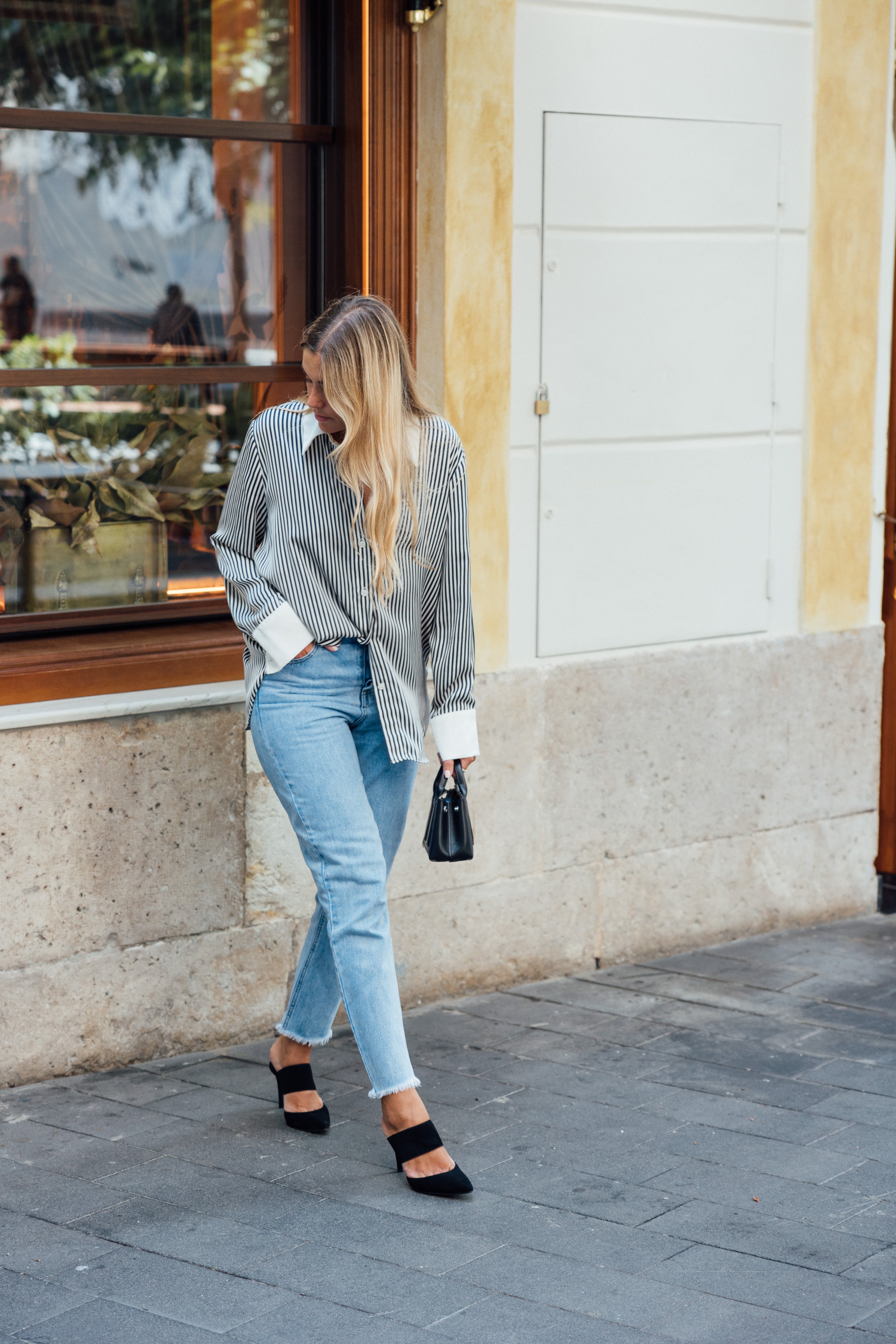 STILETTO ALBA BLACK SUEDE 8CM HEEL