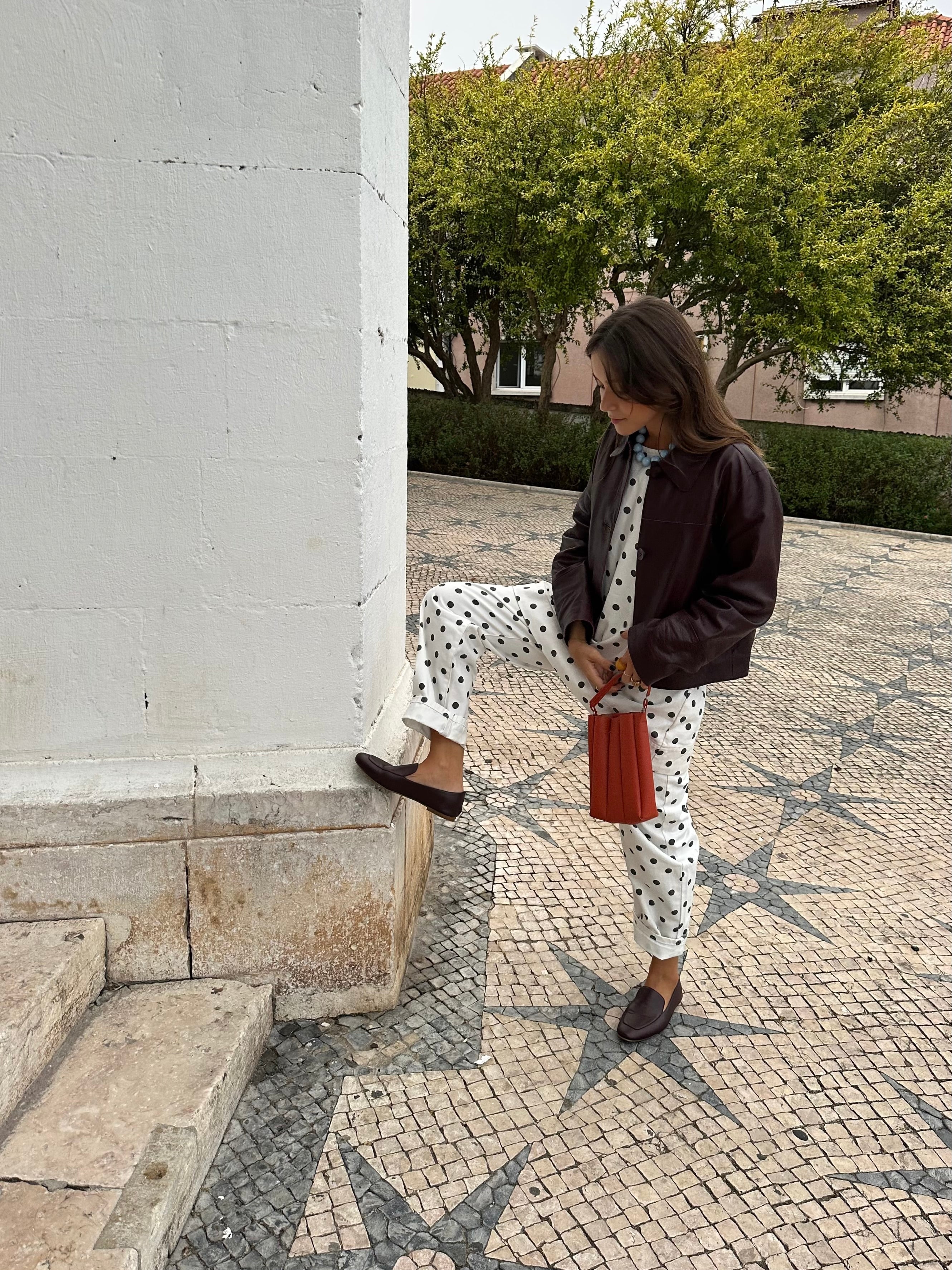 MOCASÍN BLANCA PIEL BURDEOS